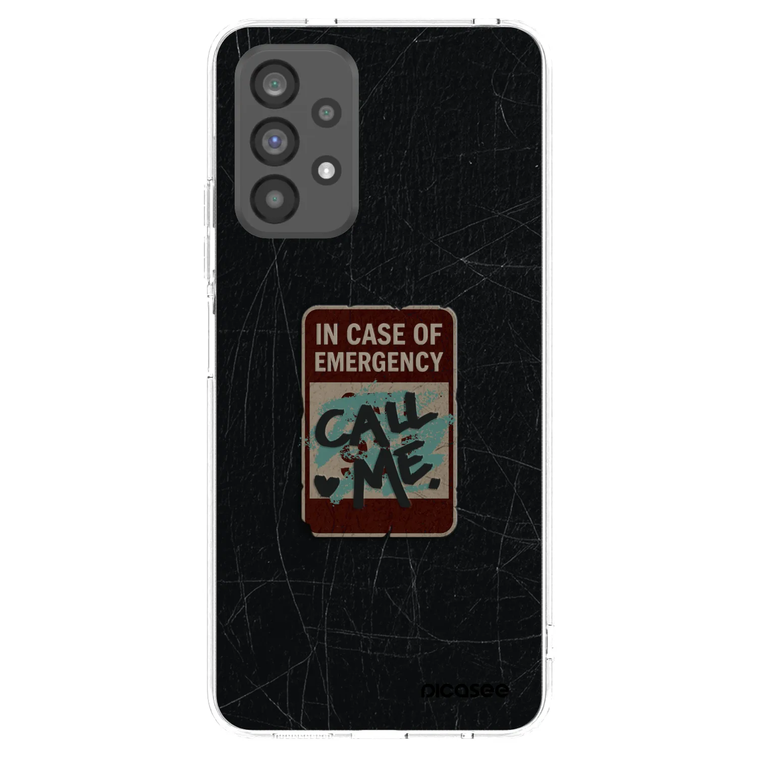 Picasee silikonska prozirna maskica za Samsung Galaxy A73 5G - EMERGENCY
