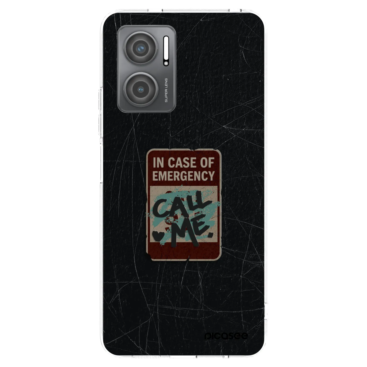 Picasee silikonska prozirna maskica za Xiaomi Redmi 10 5G - EMERGENCY