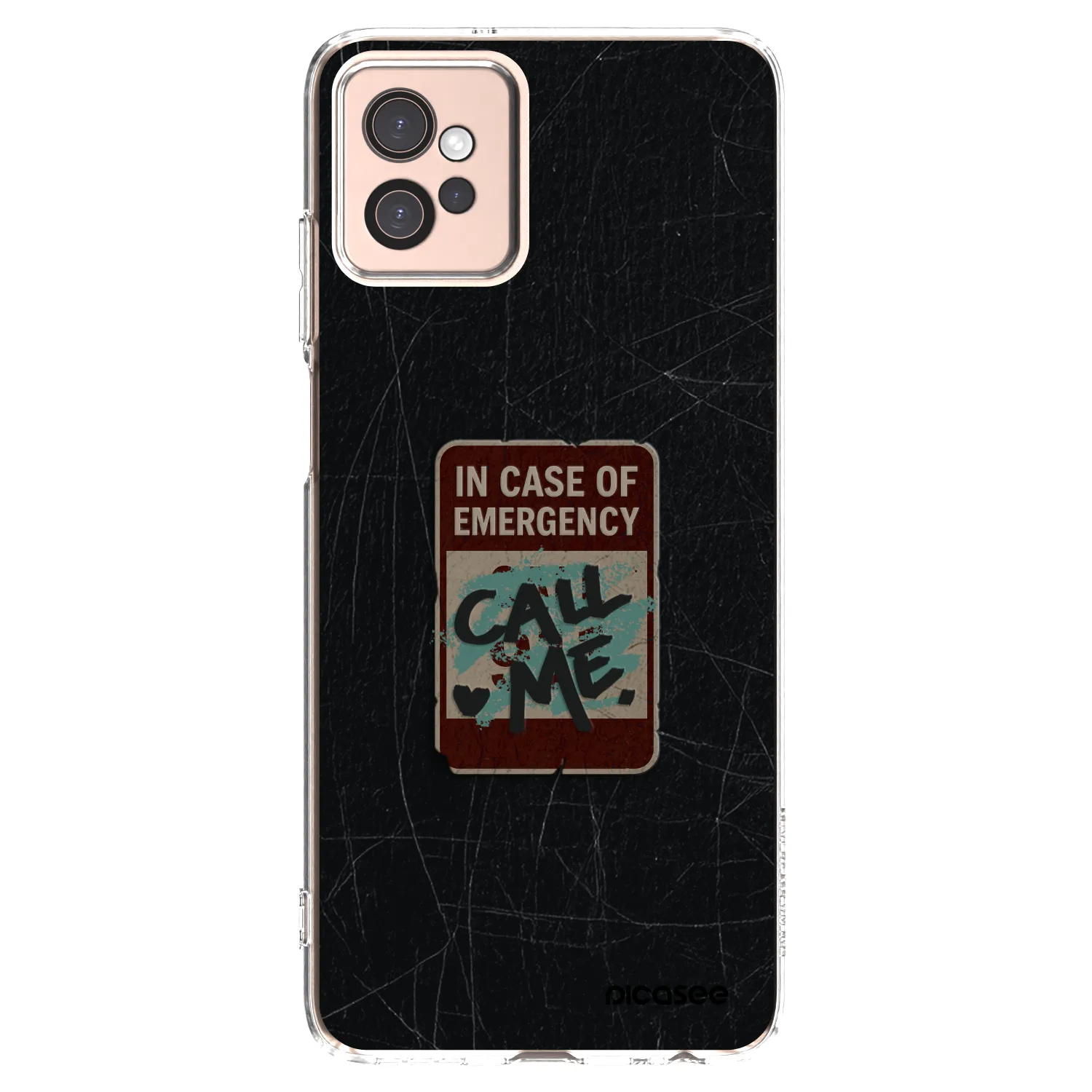 Picasee silikonska prozirna maskica za Motorola Moto G32 - EMERGENCY