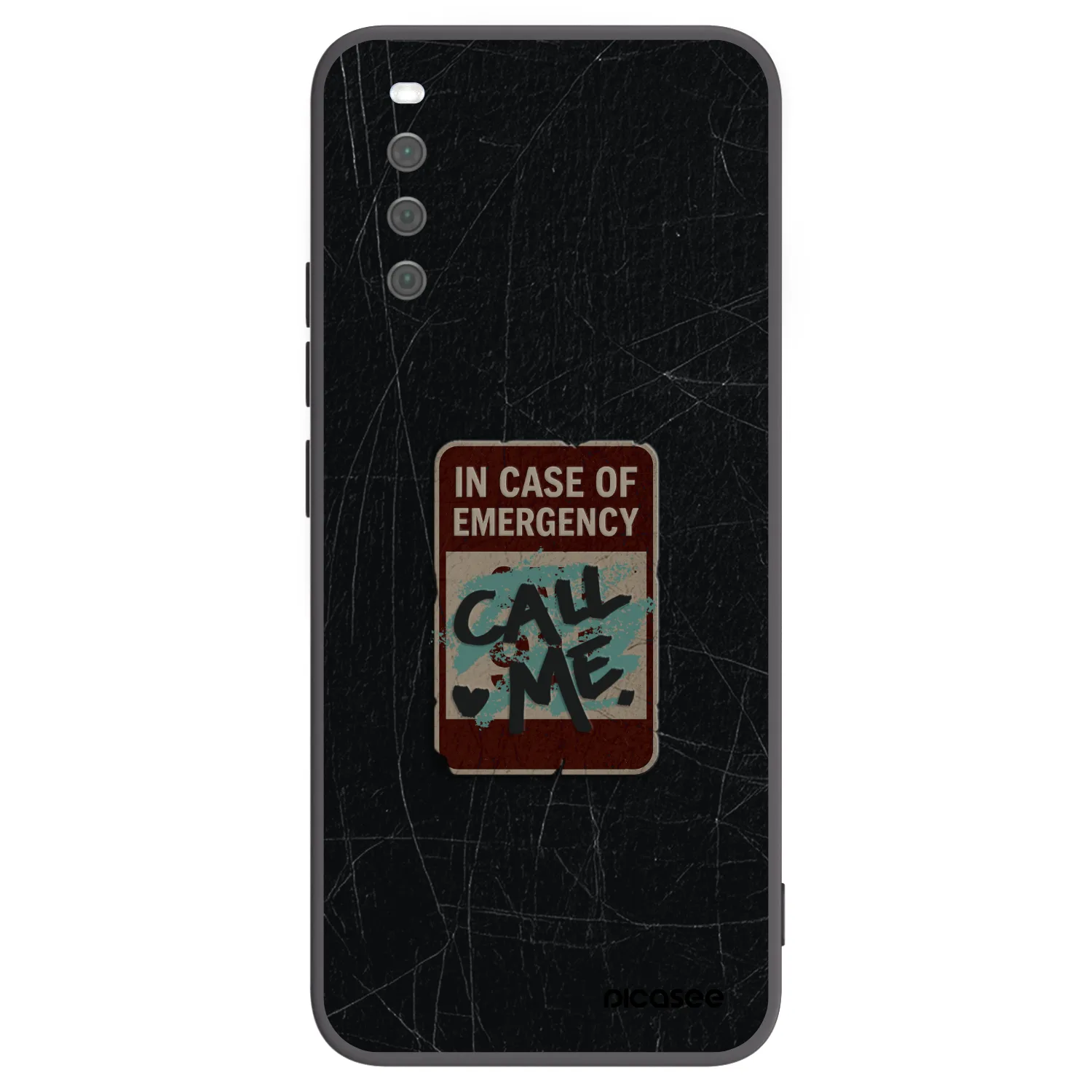 Picasee crna silikonska maskica za Sony Xperia 10 III - EMERGENCY