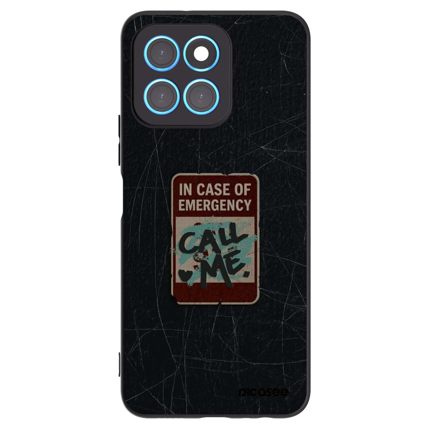 Picasee crna silikonska maskica za Honor X6 - EMERGENCY