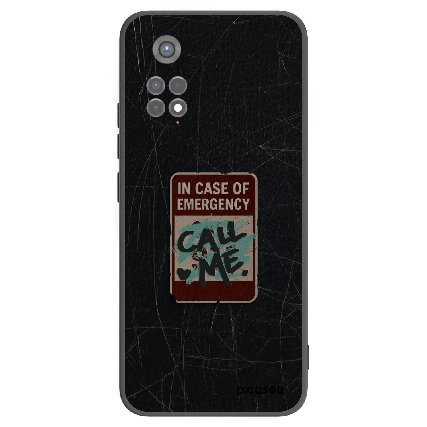 Picasee crna silikonska maskica za Xiaomi Redmi Note 11S 5G - EMERGENCY