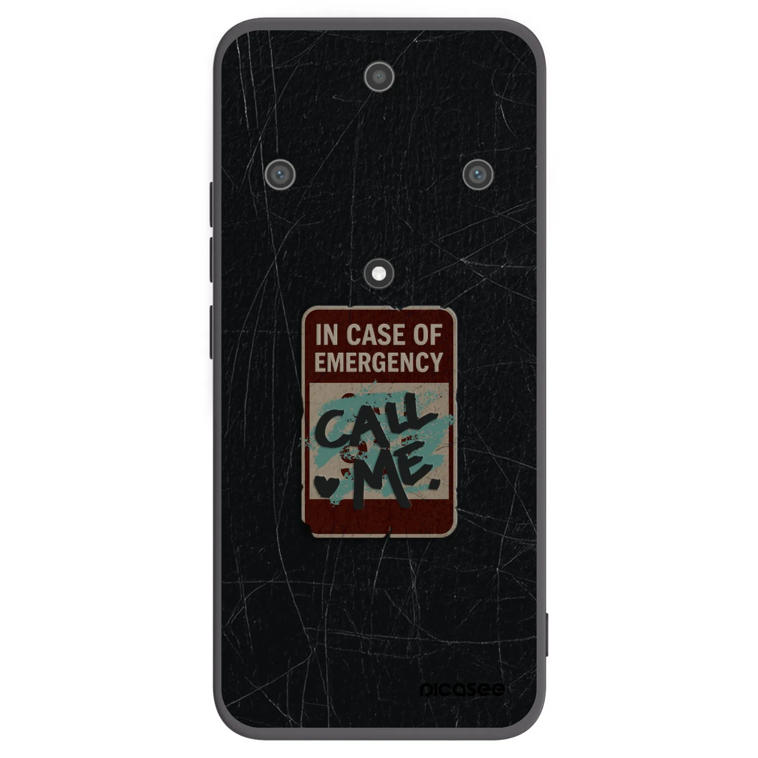 Picasee crna silikonska maskica za Honor Magic5 Lite 5G - EMERGENCY