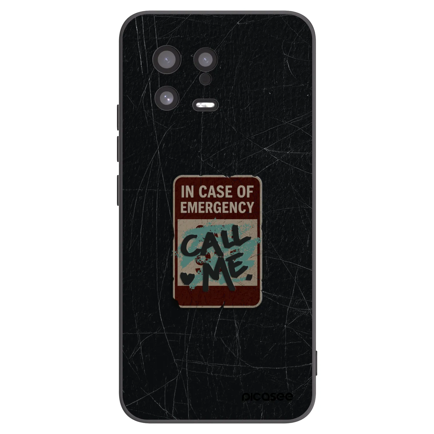 Picasee crna silikonska maskica za Xiaomi 13 - EMERGENCY
