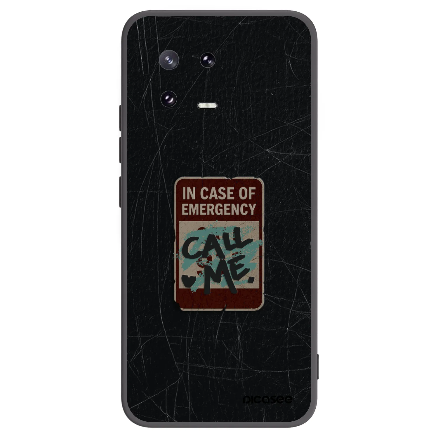 Picasee crna silikonska maskica za Xiaomi 13 Pro - EMERGENCY