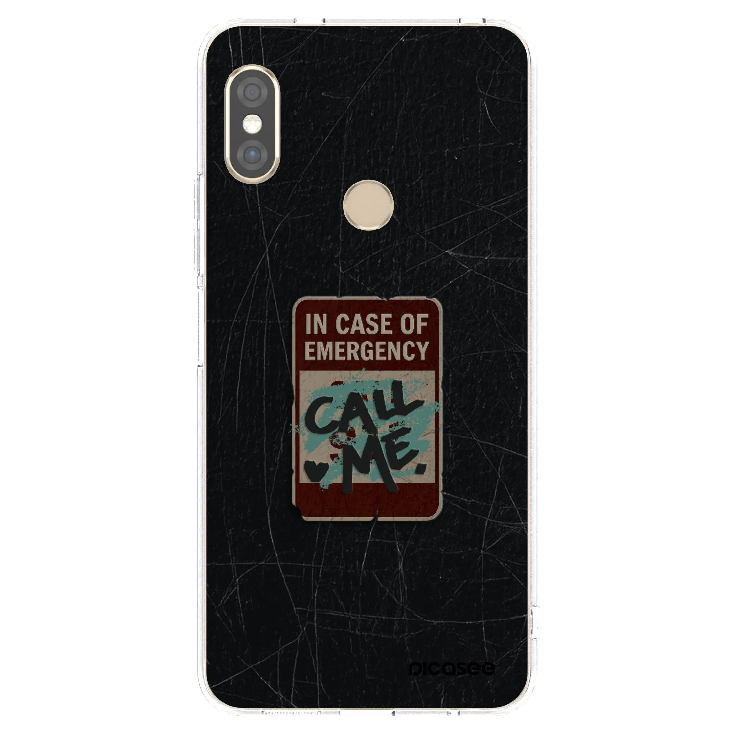 Picasee silikonska prozirna maskica za Xiaomi Redmi Note 5 Global - EMERGENCY