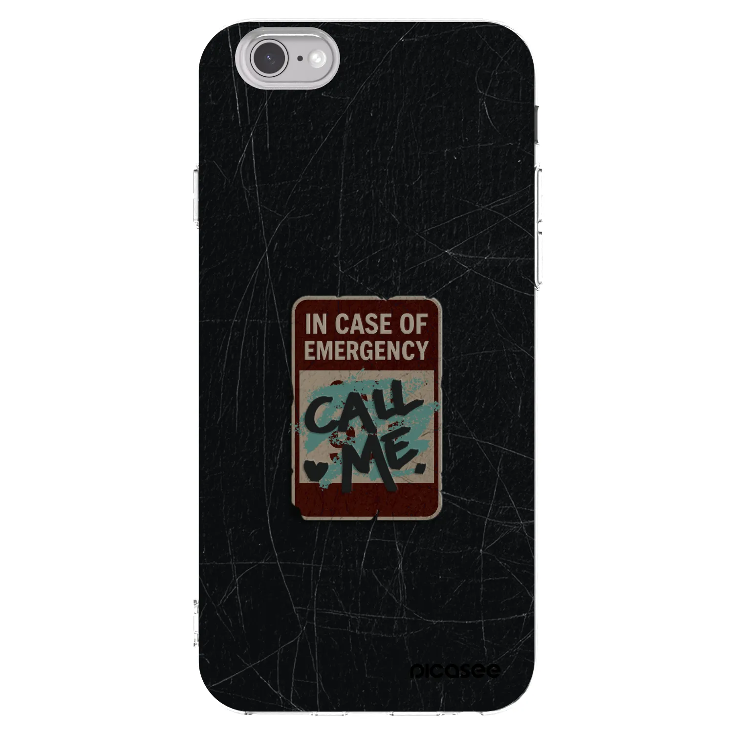 Picasee silikonska prozirna maskica za Apple iPhone 6/6S - EMERGENCY