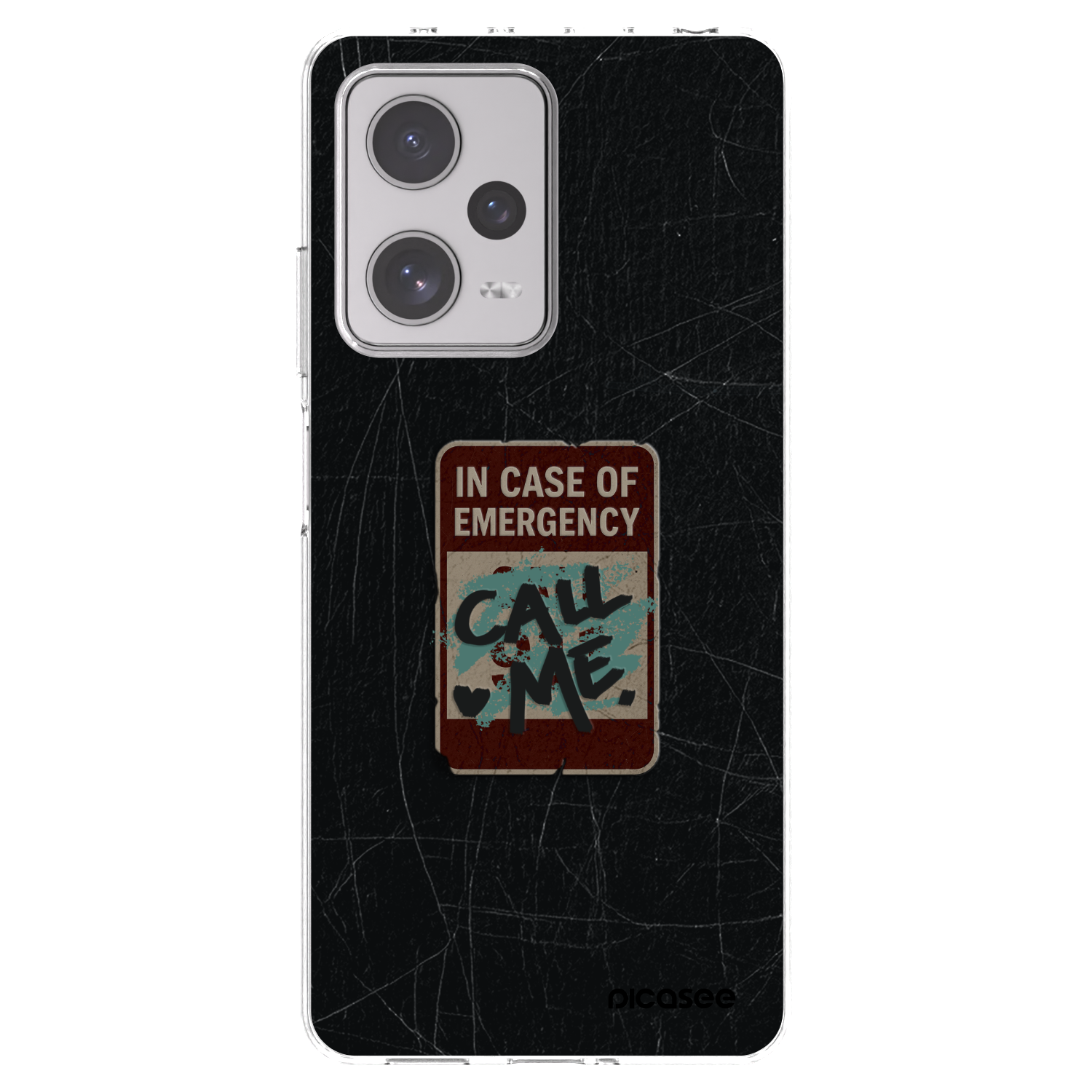 Picasee silikonska prozirna maskica za Xiaomi Redmi Note 12 Pro+ 5G - EMERGENCY