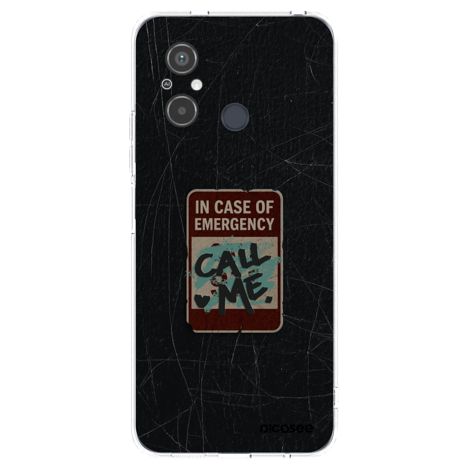 Picasee silikonska prozirna maskica za Xiaomi Redmi 12C - EMERGENCY