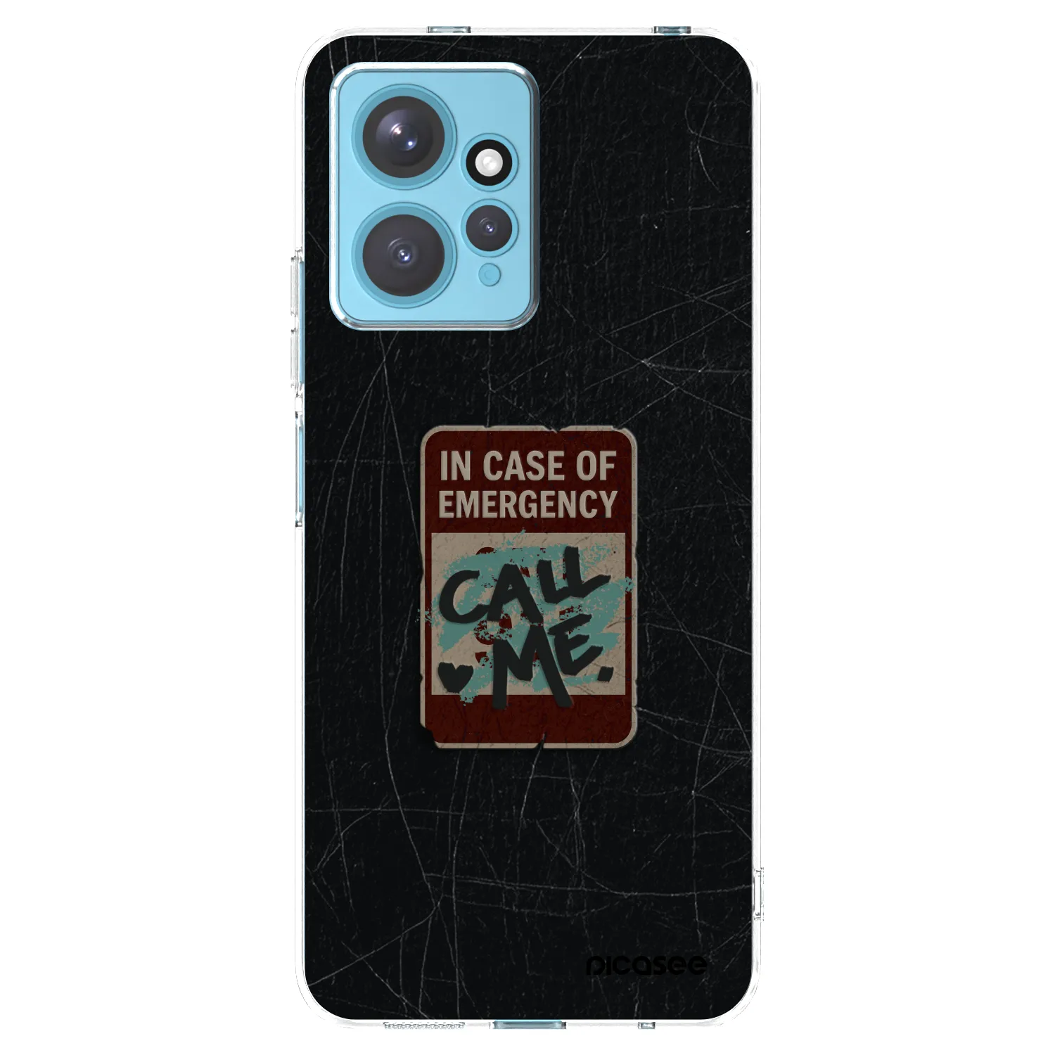 Picasee silikonska prozirna maskica za Xiaomi Redmi Note 12 4G - EMERGENCY