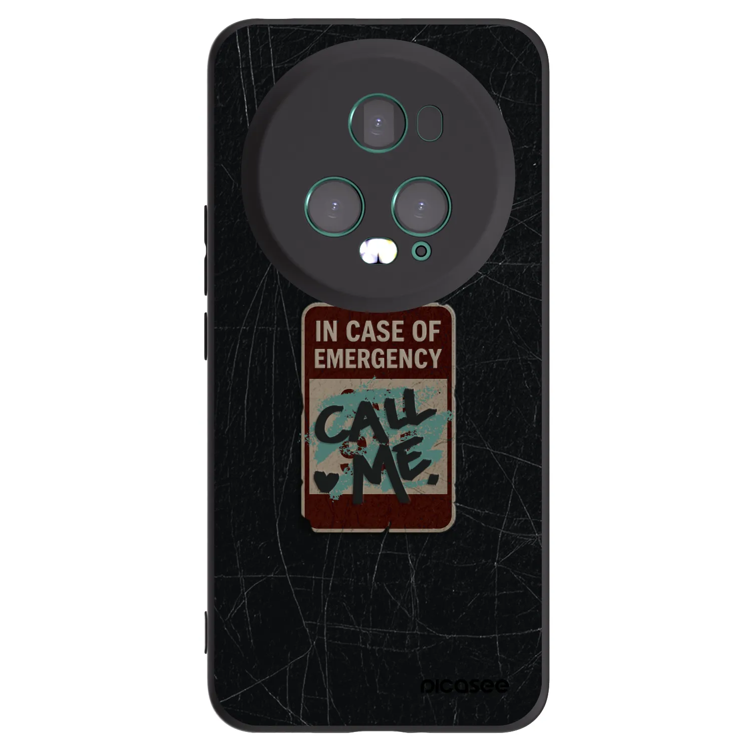 Picasee crna silikonska maskica za Honor Magic5 Pro - EMERGENCY