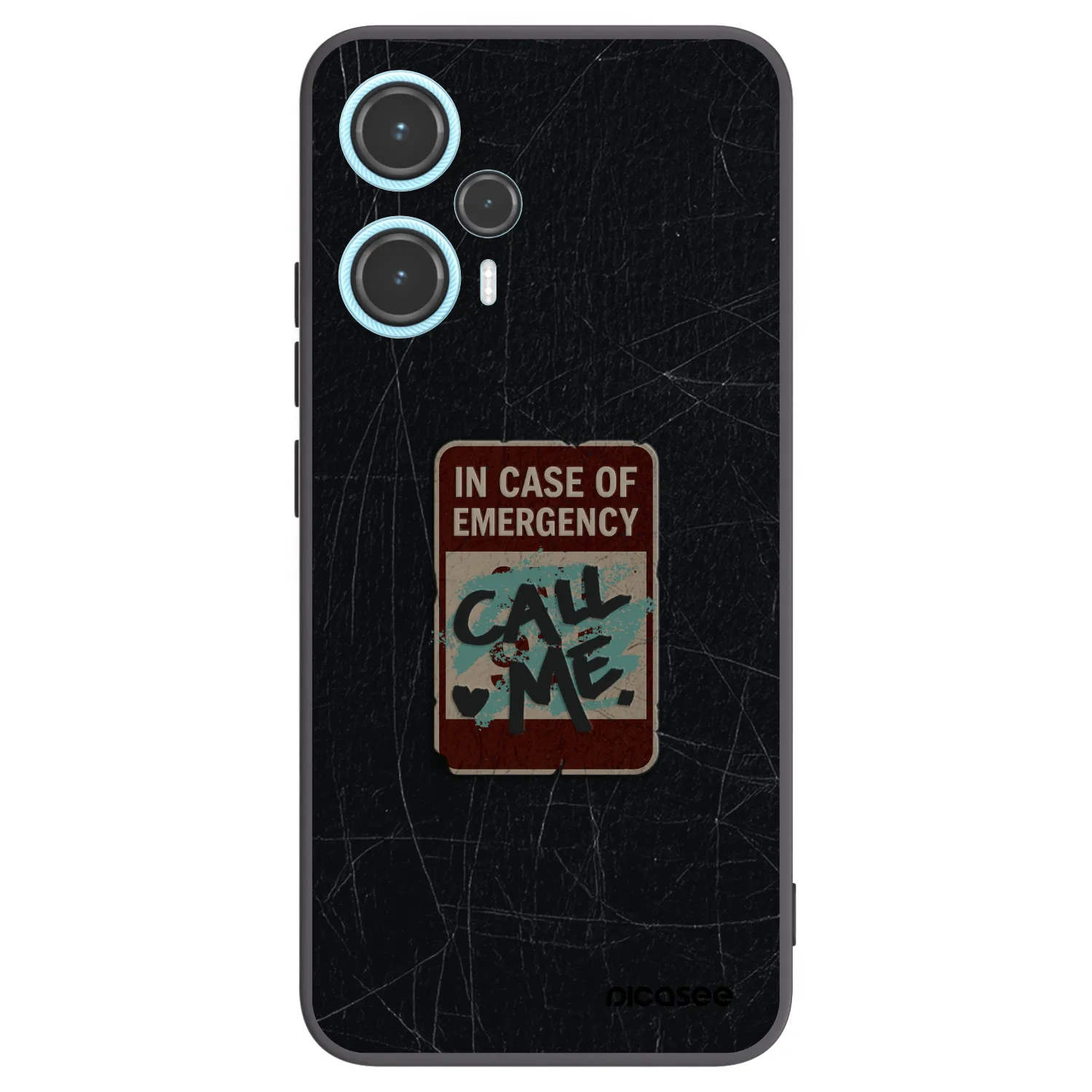 Picasee crna silikonska maskica za Xiaomi Poco F5 - EMERGENCY