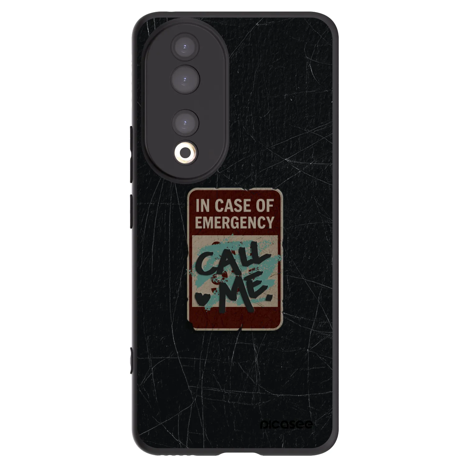 Picasee crna silikonska maskica za Honor 90 5G - EMERGENCY