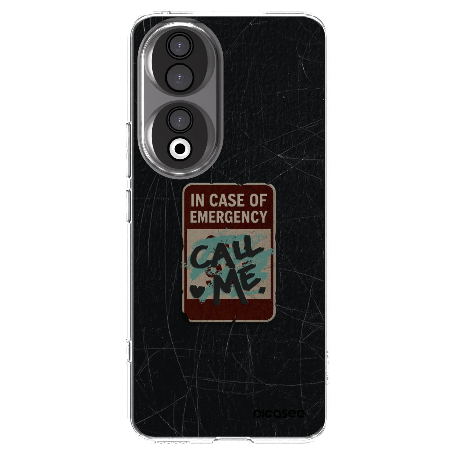 Picasee silikonska prozirna maskica za Honor 90 5G - EMERGENCY
