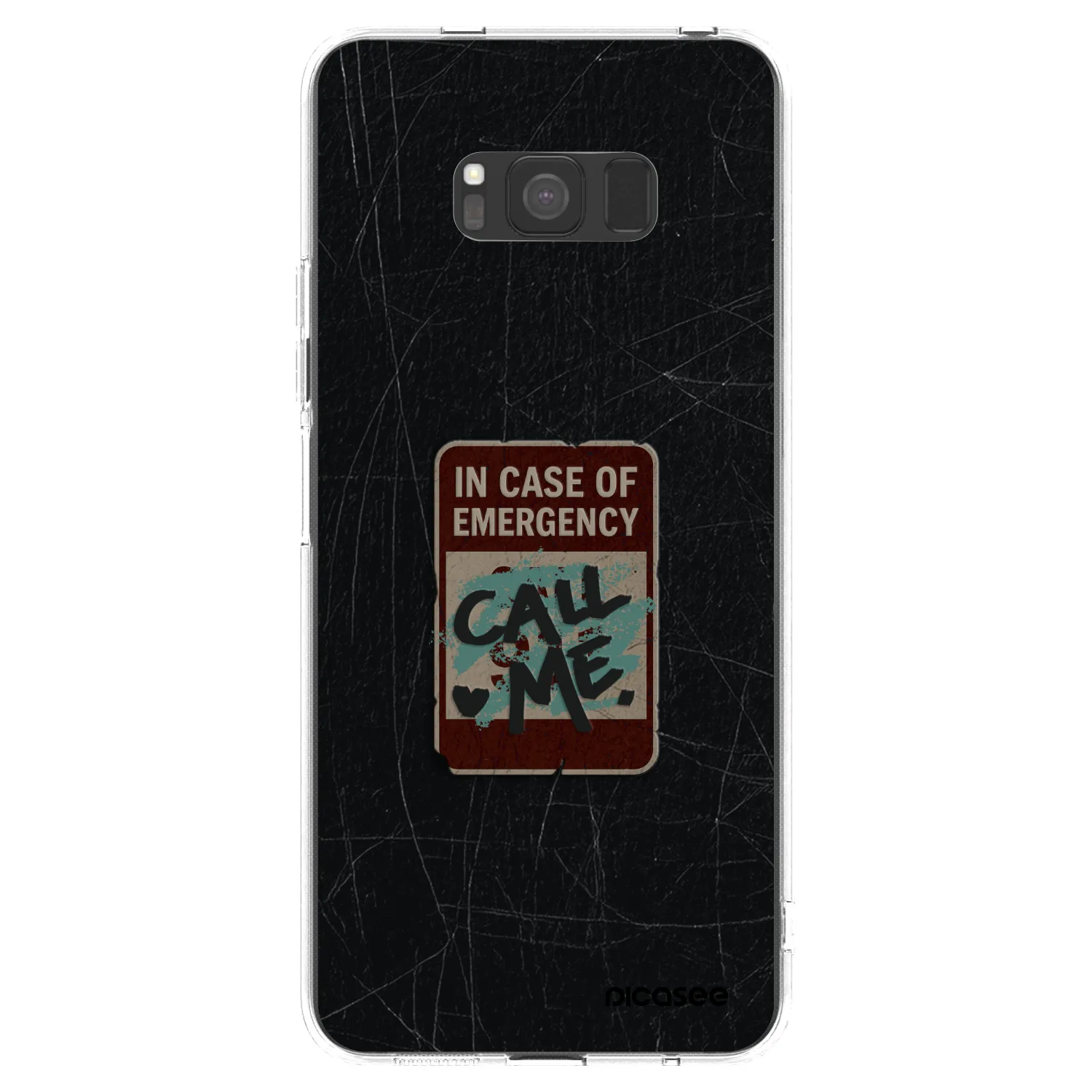 Picasee silikonska prozirna maskica za Samsung Galaxy S8 G950F - EMERGENCY