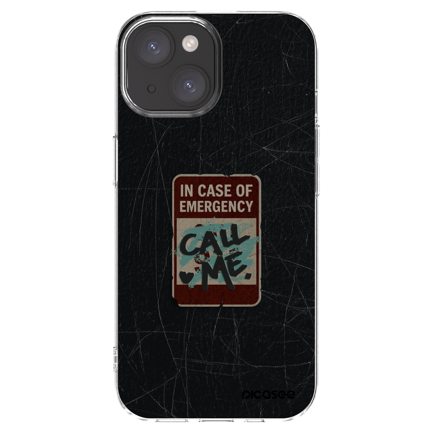Picasee silikonska prozirna maskica za Apple iPhone 15 - EMERGENCY