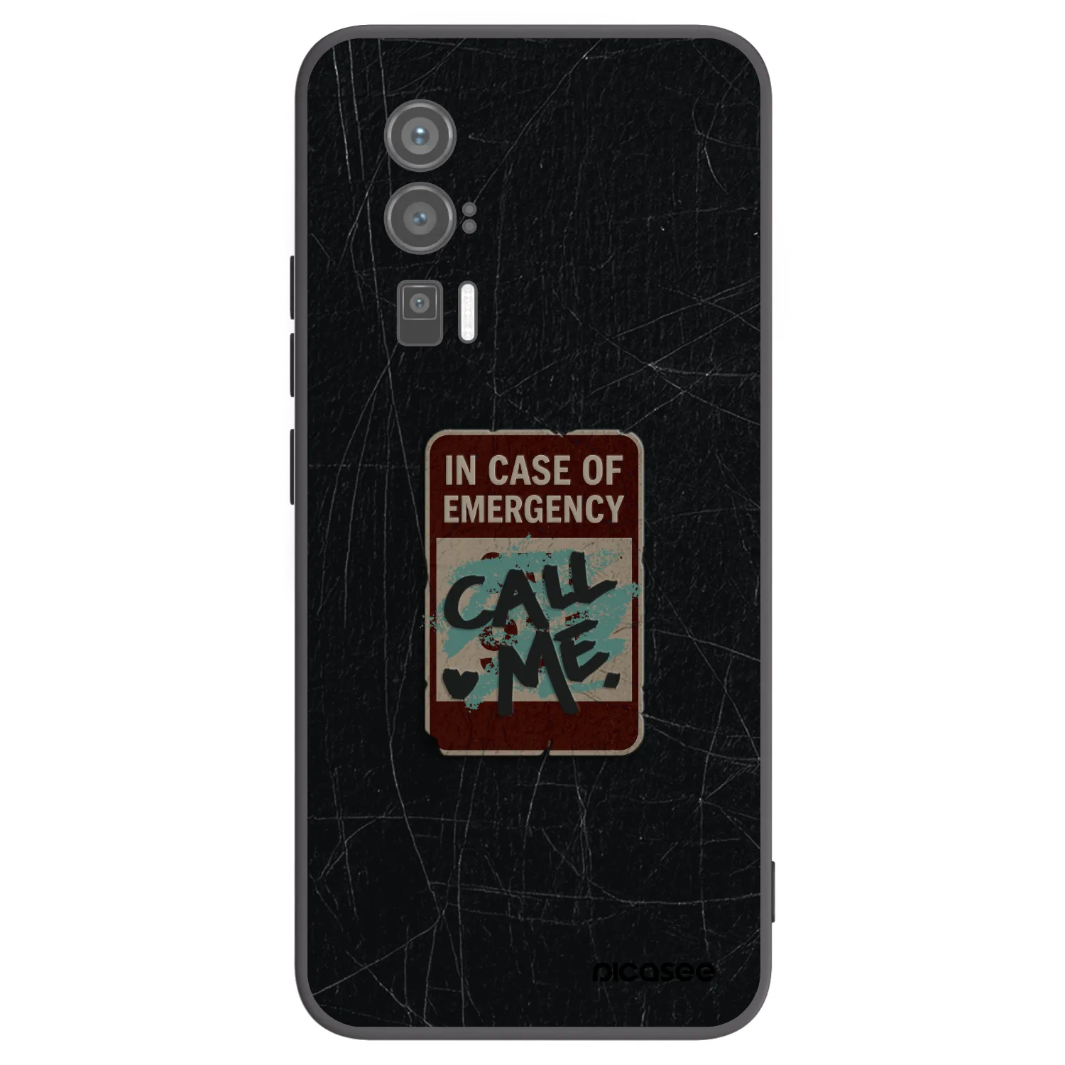 Picasee crna silikonska maskica za Xiaomi Poco F5 Pro 5G - EMERGENCY
