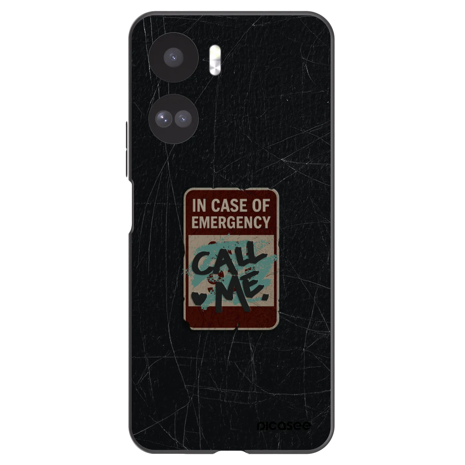 Picasee crna silikonska maskica za Honor 90 Lite 5G - EMERGENCY