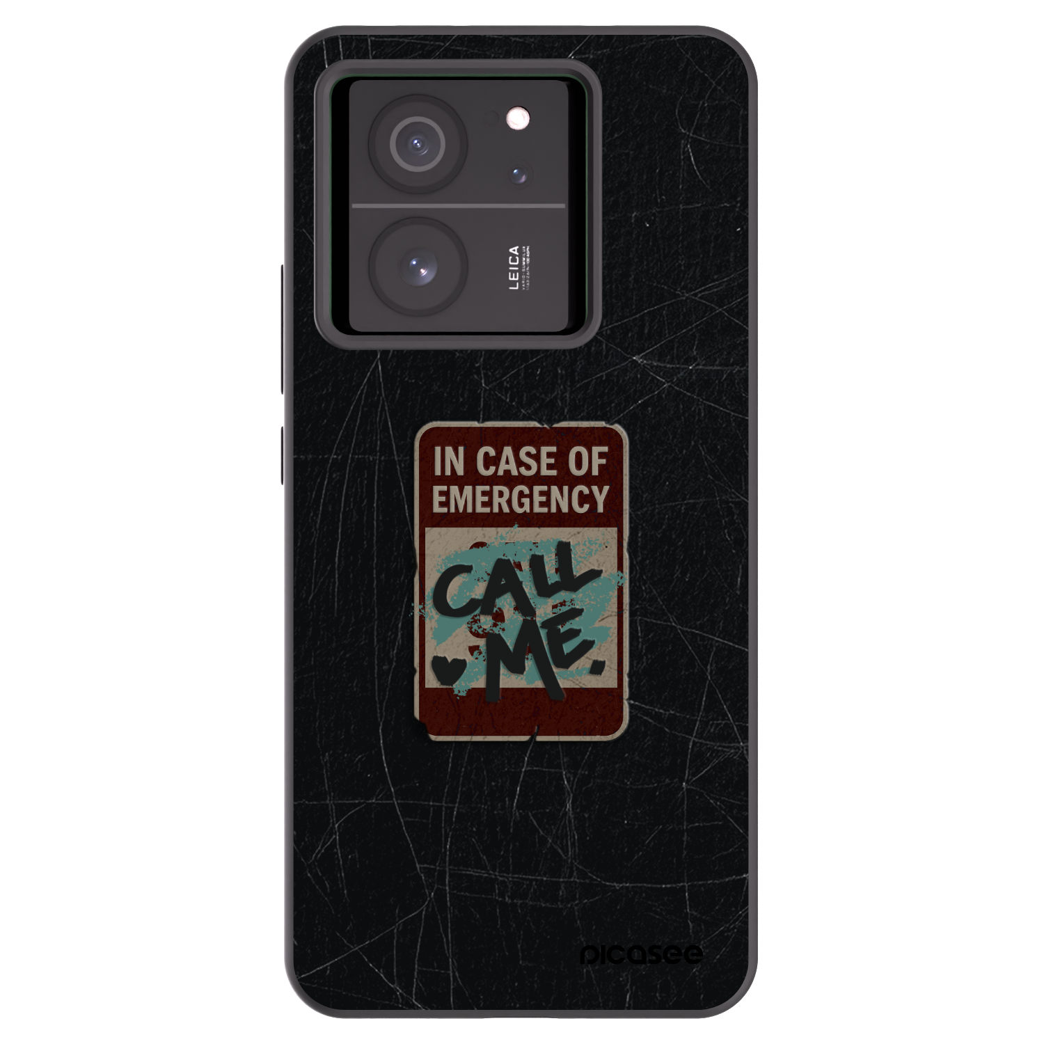 Picasee crna silikonska maskica za Xiaomi 13T - EMERGENCY