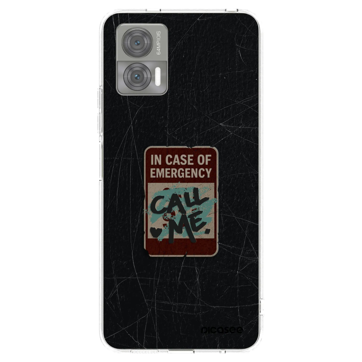 Picasee silikonska prozirna maskica za Motorola Edge 30 Neo - EMERGENCY