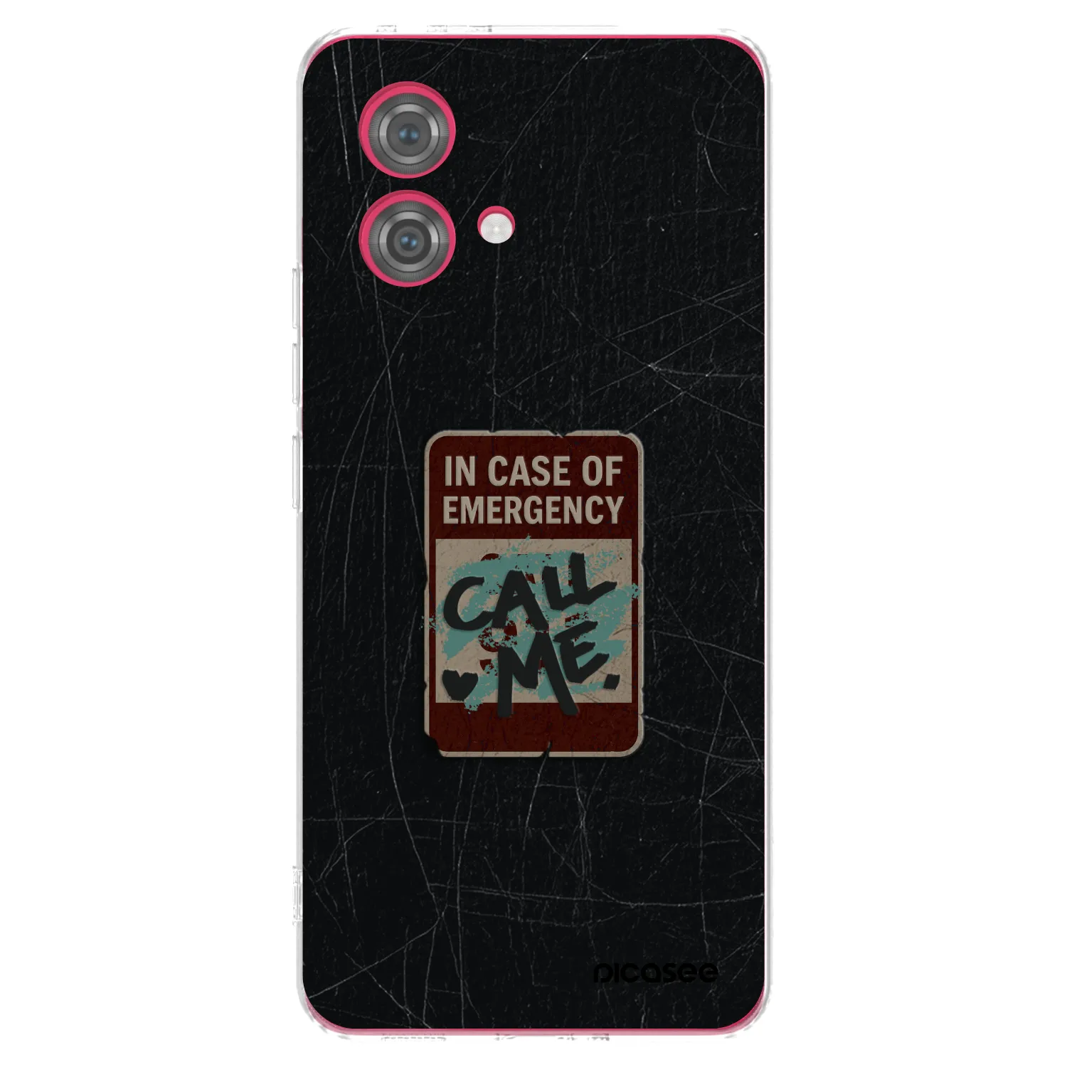 Picasee silikonska prozirna maskica za Motorola Moto G84 5G - EMERGENCY