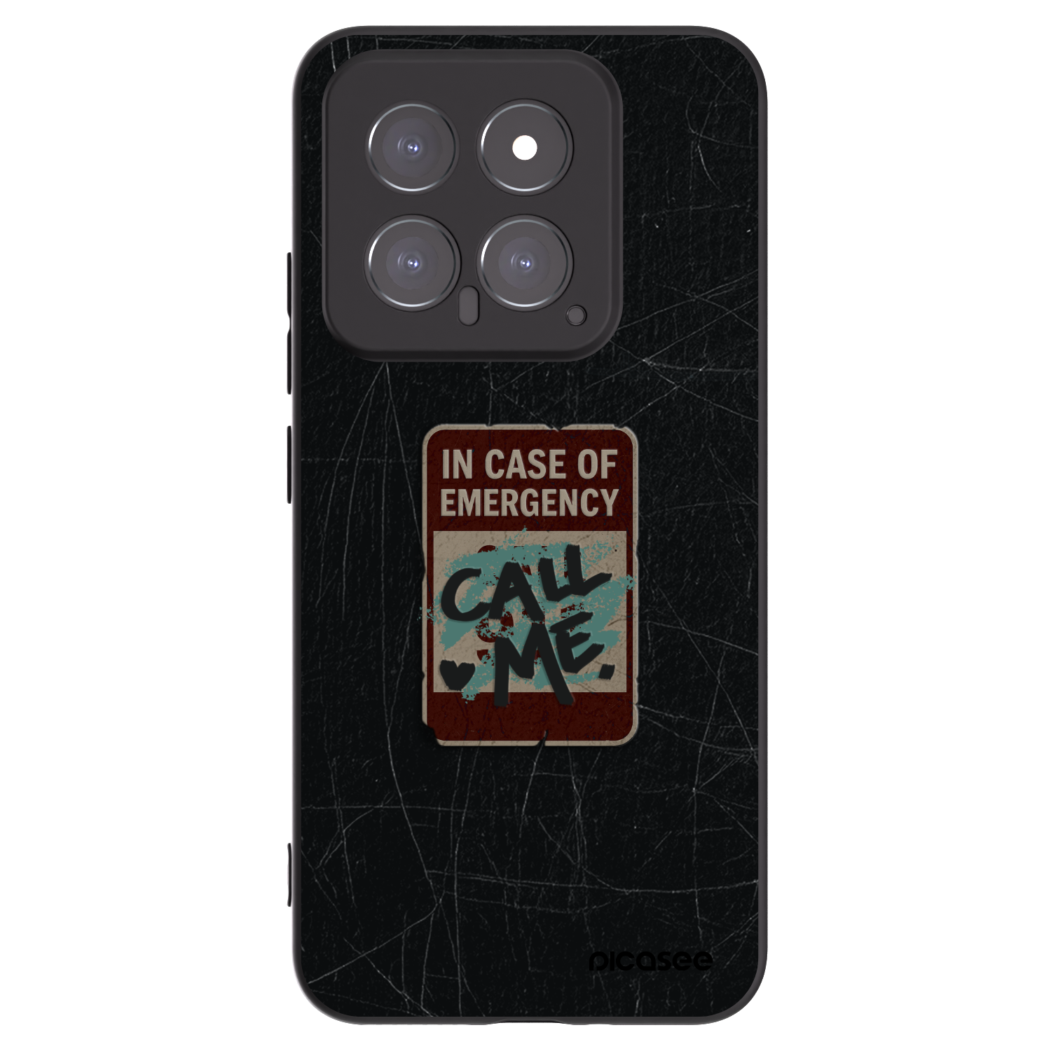 Picasee crna silikonska maskica za Xiaomi 14 - EMERGENCY