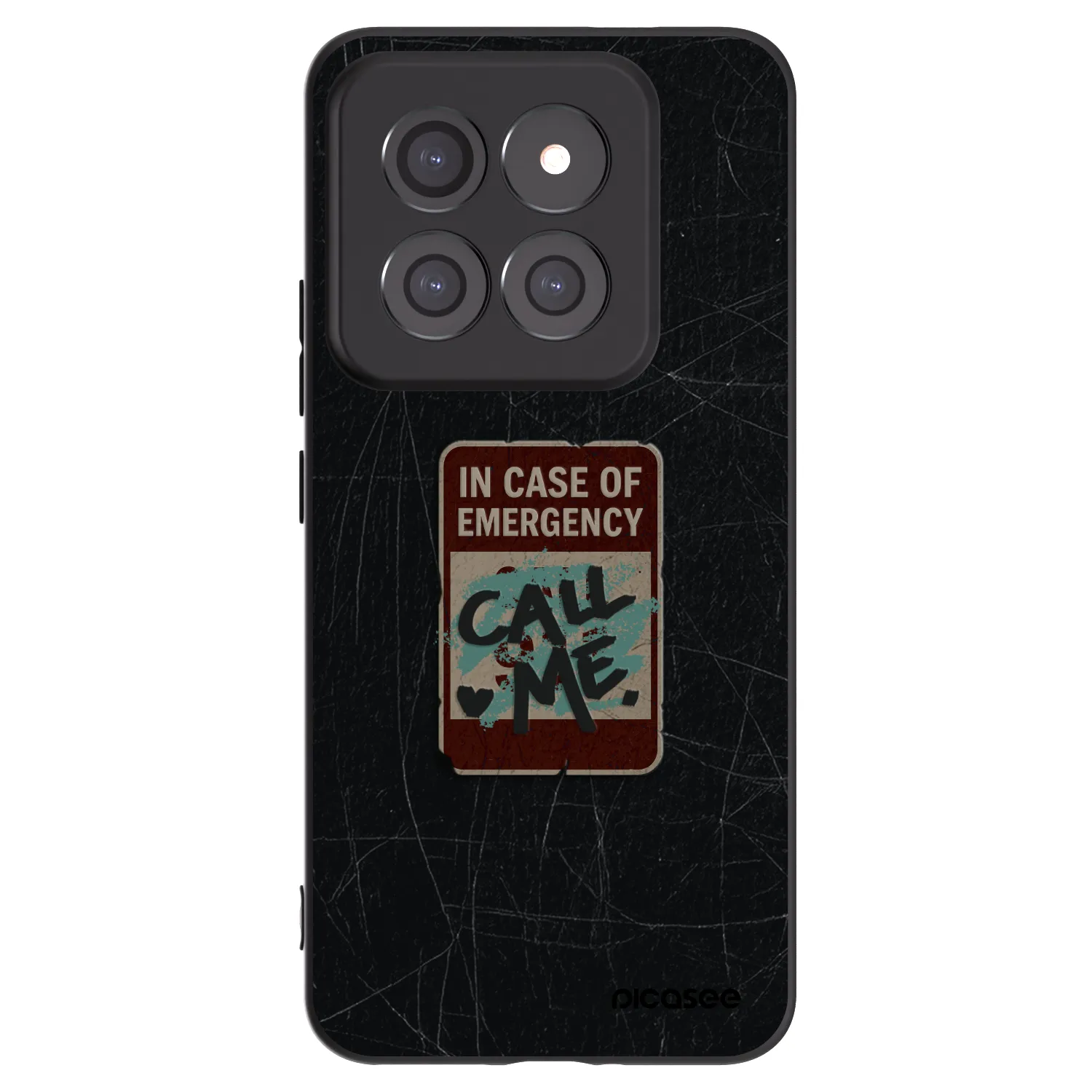 Picasee crna silikonska maskica za Xiaomi 14 Pro - EMERGENCY