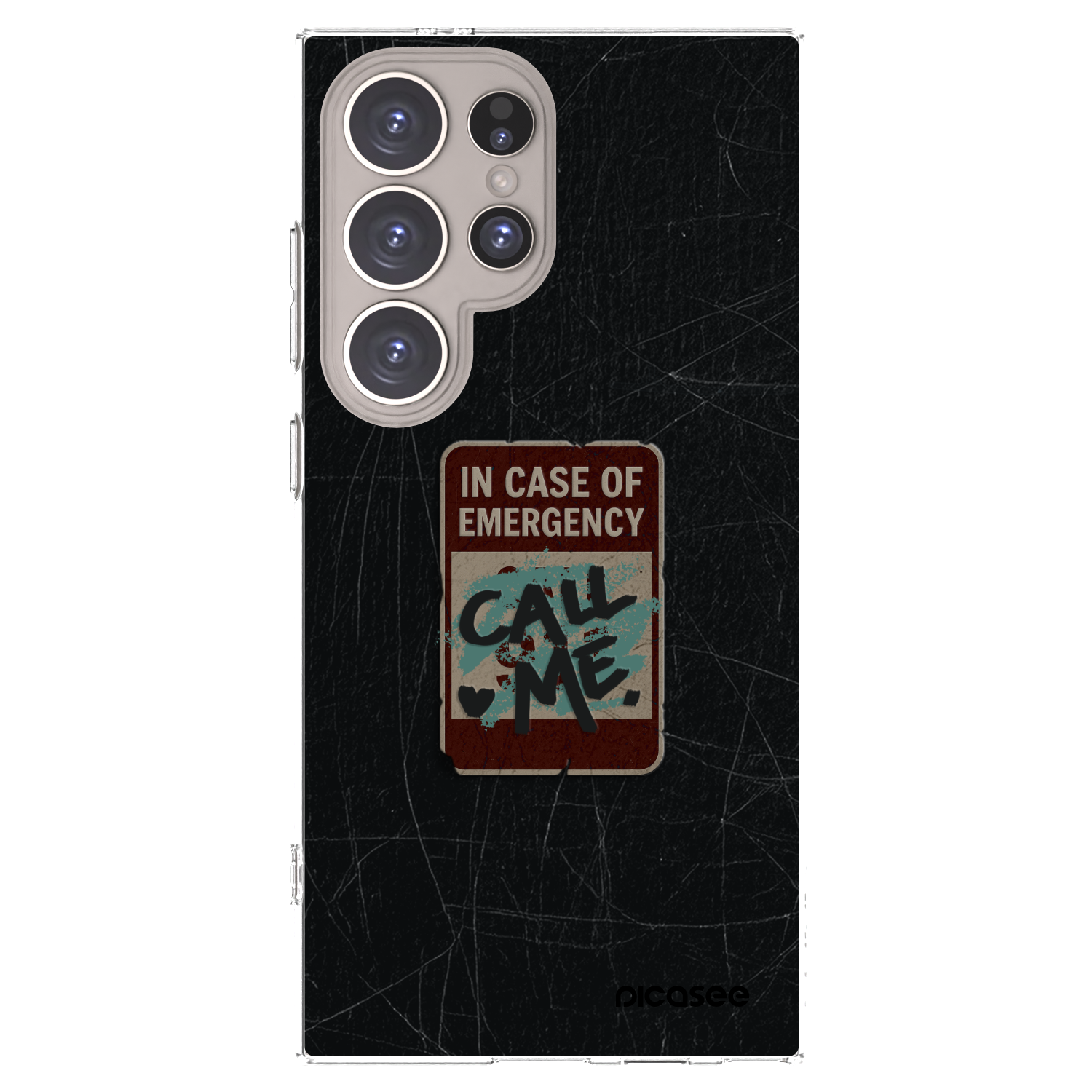 Picasee silikonska prozirna maskica za Samsung Galaxy S24 Ultra S928B 5G - EMERGENCY