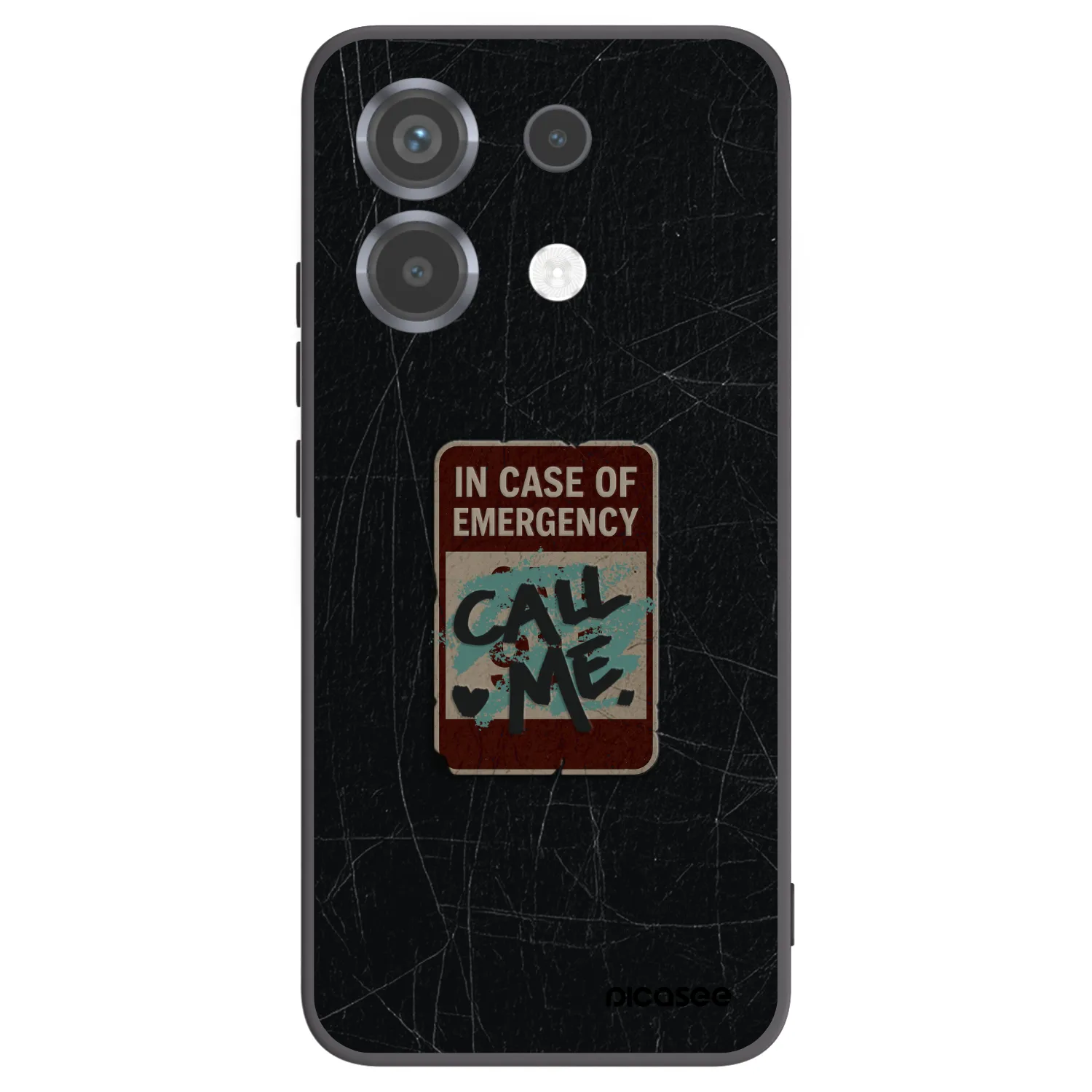 Picasee crna silikonska maskica za Xiaomi Poco X6 - EMERGENCY