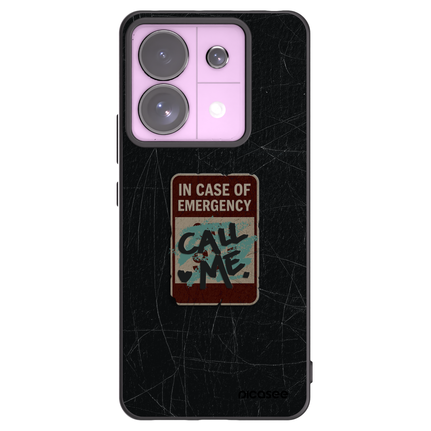 Picasee crna silikonska maskica za Xiaomi Redmi Note 13 Pro 5G - EMERGENCY