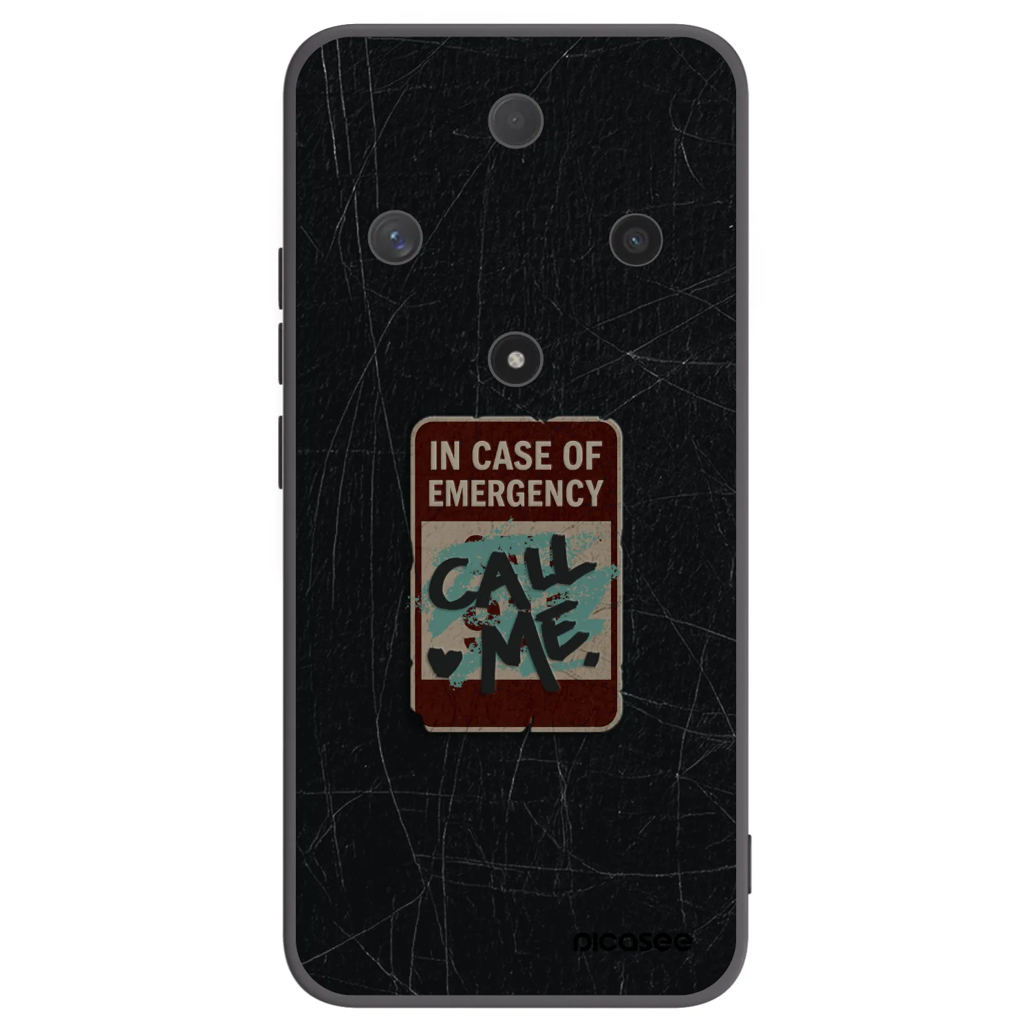 Picasee crna silikonska maskica za Honor Magic6 Lite 5G - EMERGENCY
