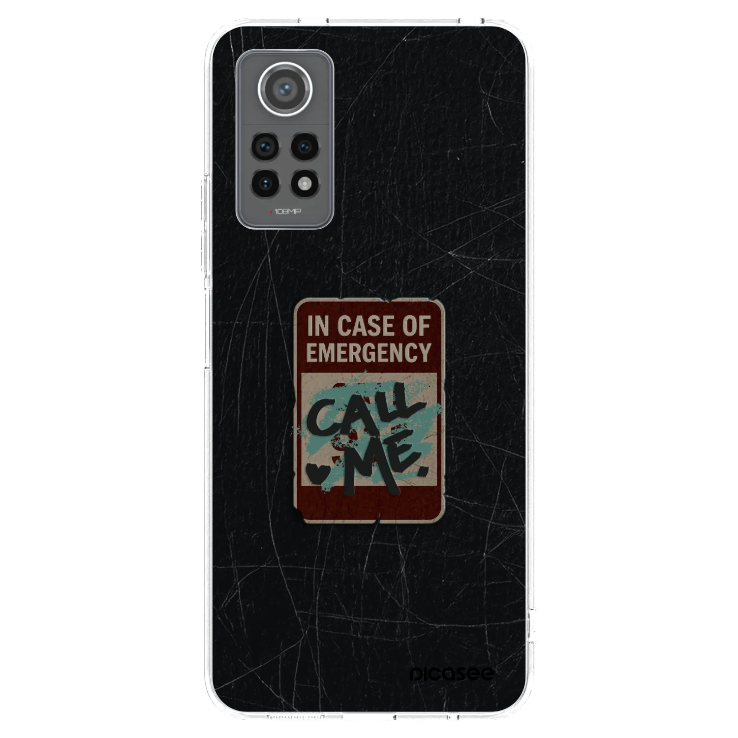 Picasee silikonska prozirna maskica za Xiaomi Redmi Note 12 Pro 4G - EMERGENCY