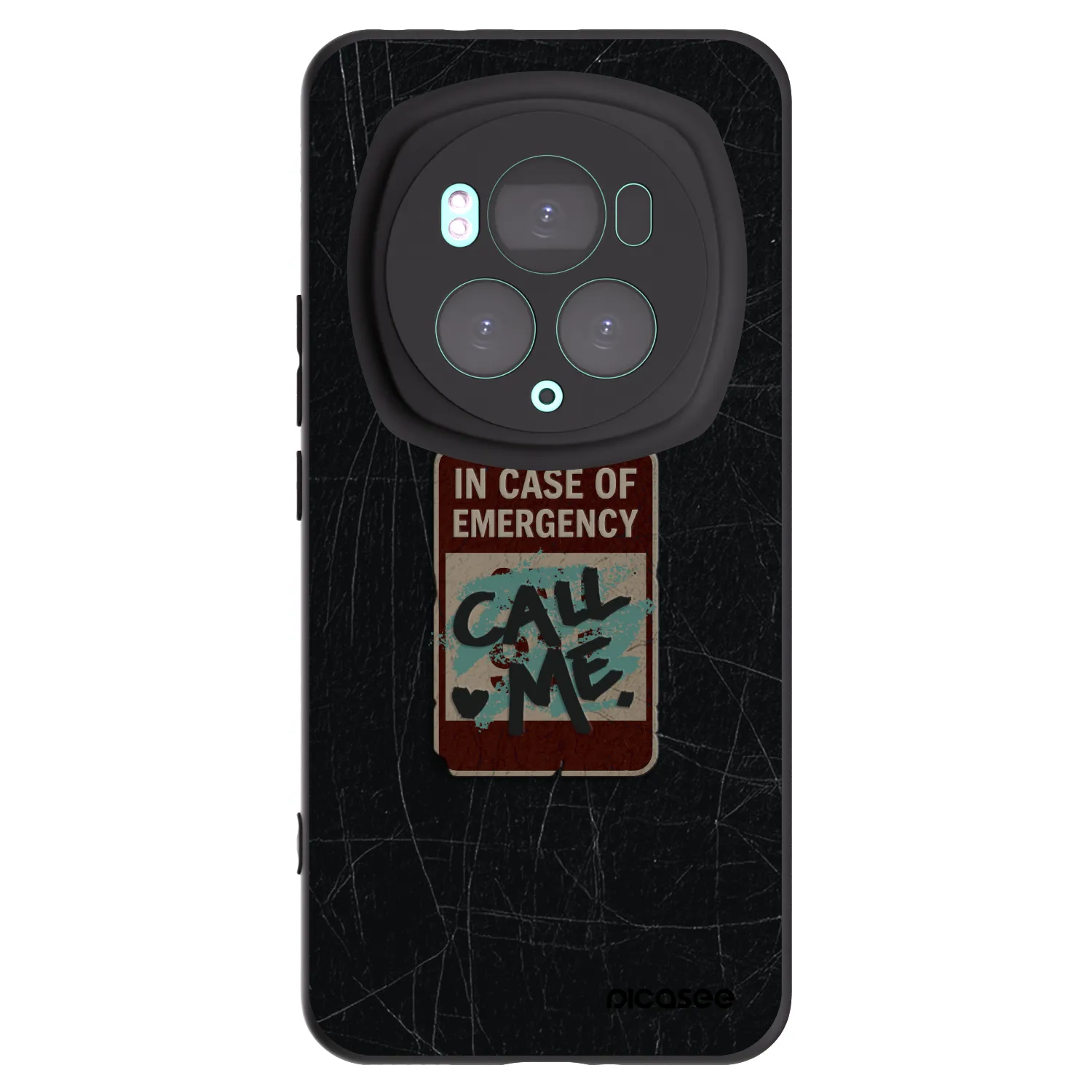 Picasee crna silikonska maskica za Honor Magic6 Pro - EMERGENCY