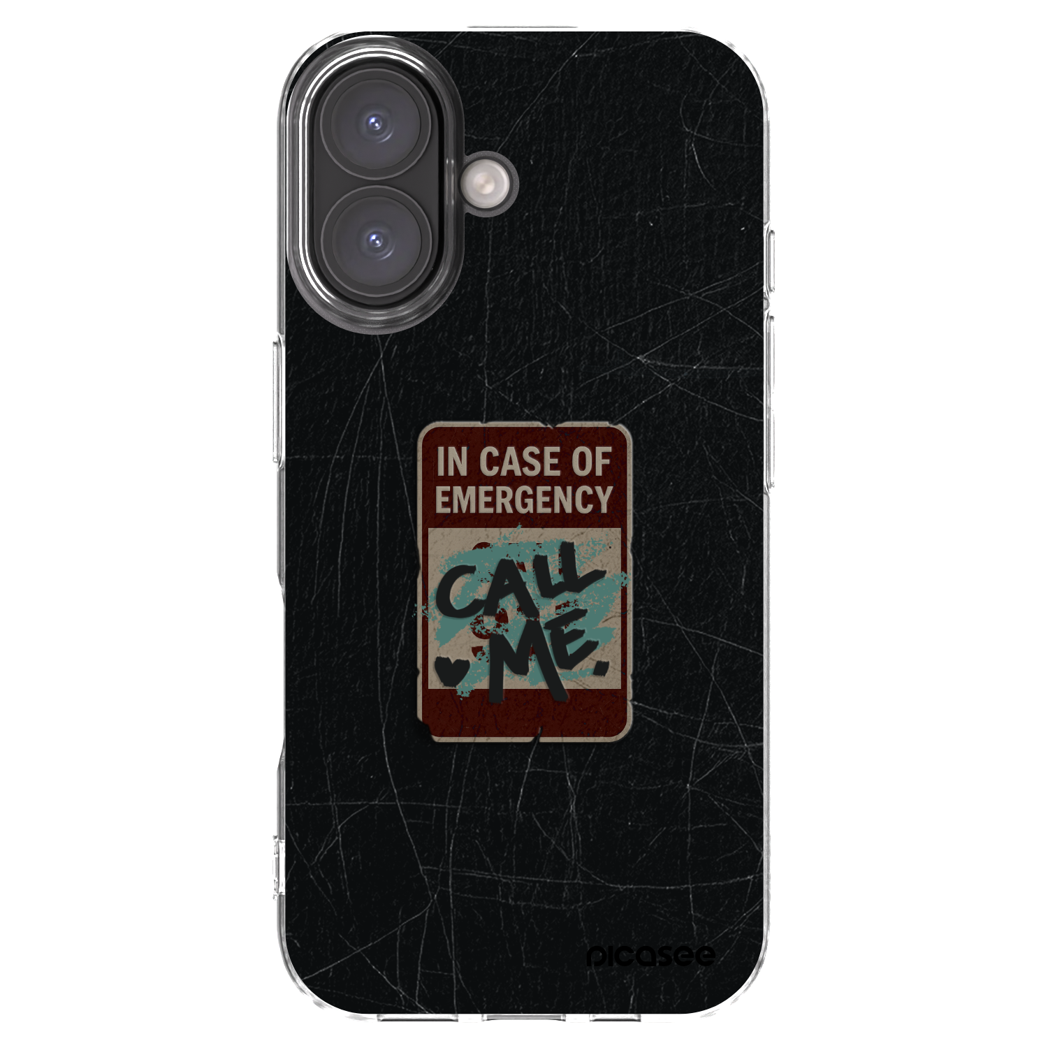 Picasee silikonska prozirna maskica za Apple iPhone 16 - EMERGENCY