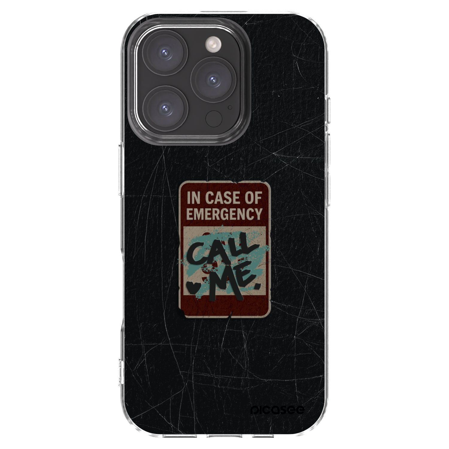 Picasee silikonska prozirna maskica za Apple iPhone 16 Pro - EMERGENCY