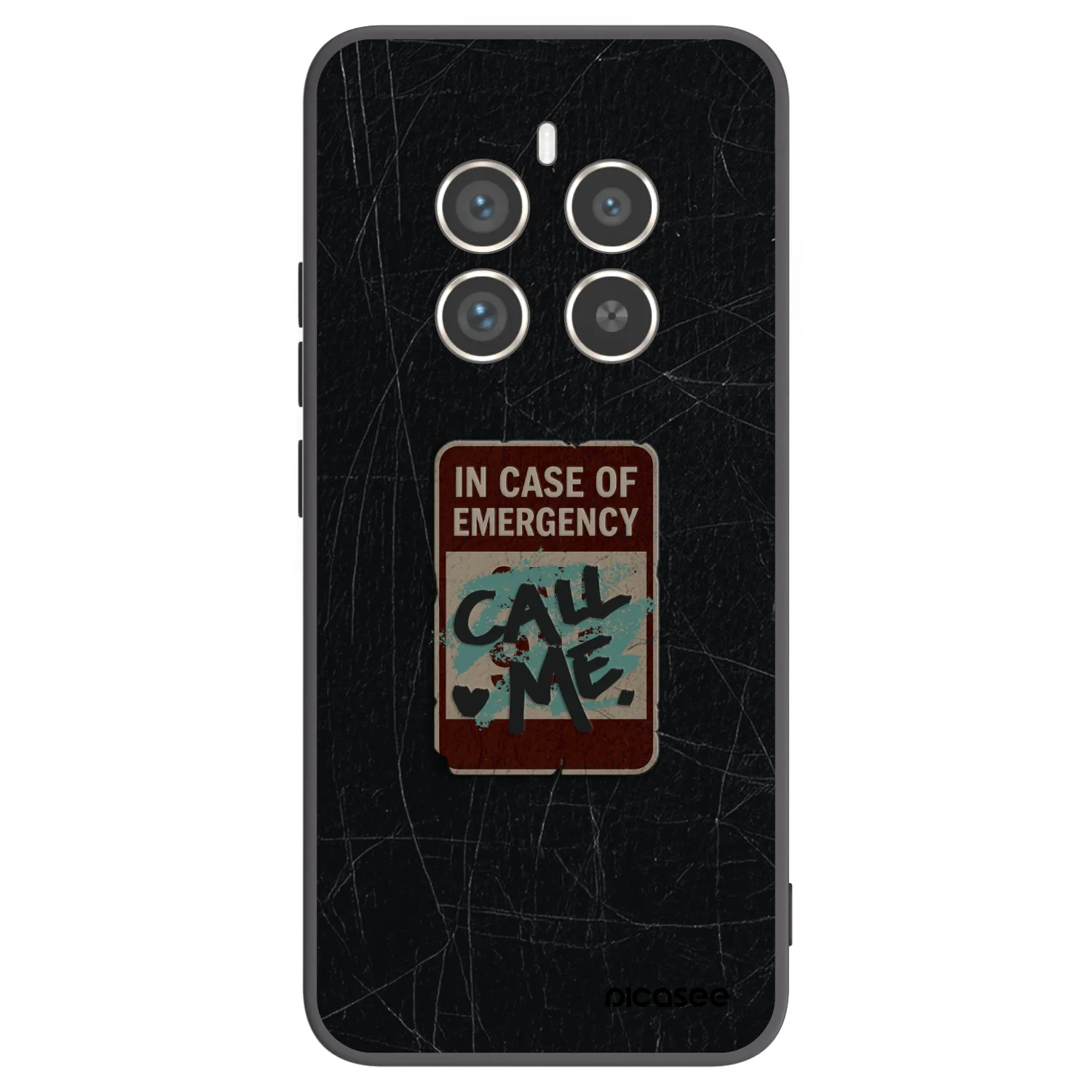 Picasee crna silikonska maskica za Realme 12 Pro 5G - EMERGENCY