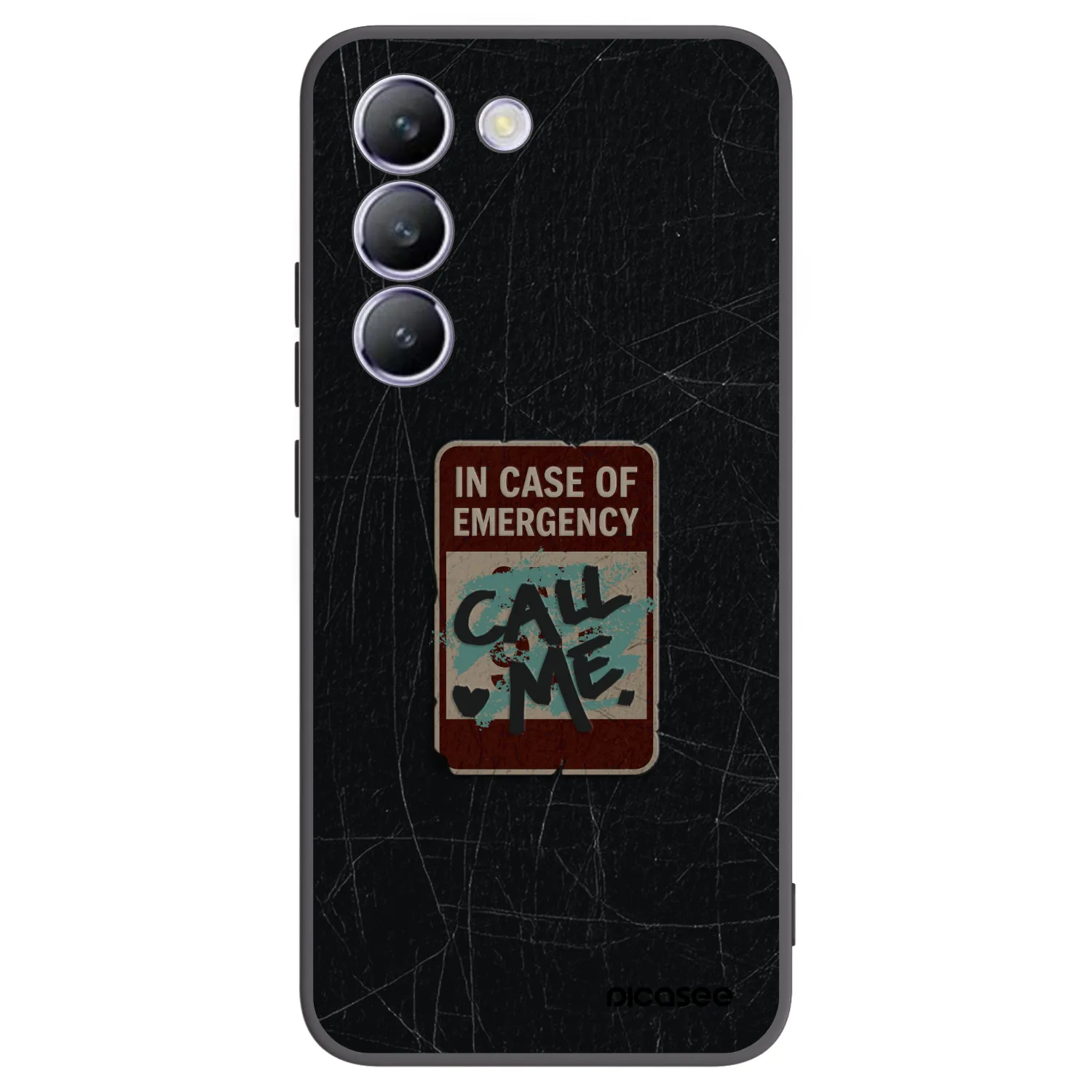 Picasee crna silikonska maskica za Vivo V40 SE 5G - EMERGENCY
