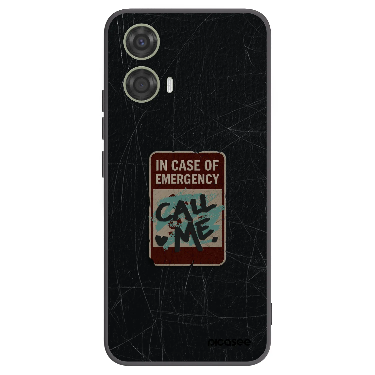 Picasee crna silikonska maskica za Motorola Moto G24 - EMERGENCY
