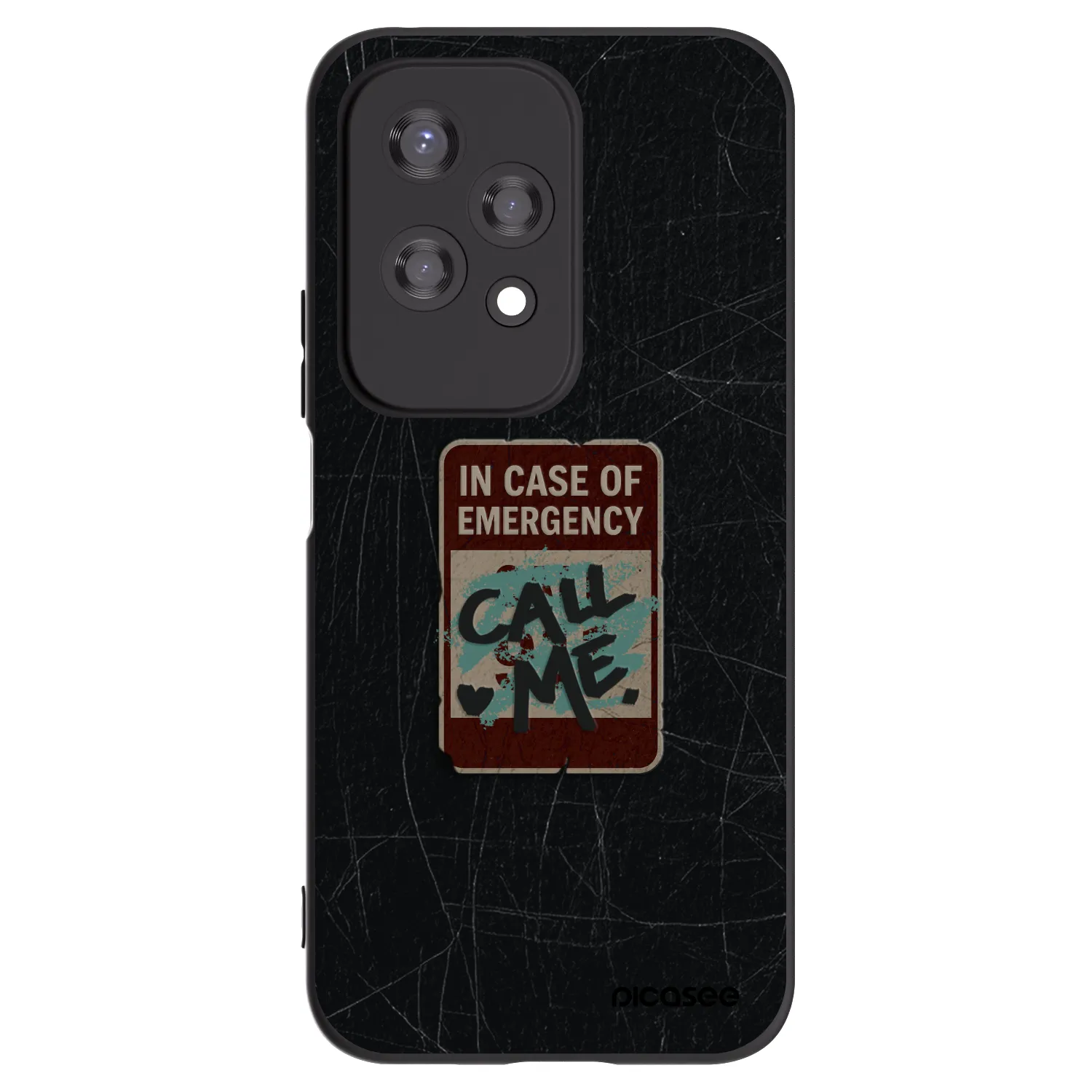 Picasee crna silikonska maskica za Honor 200 Lite - EMERGENCY