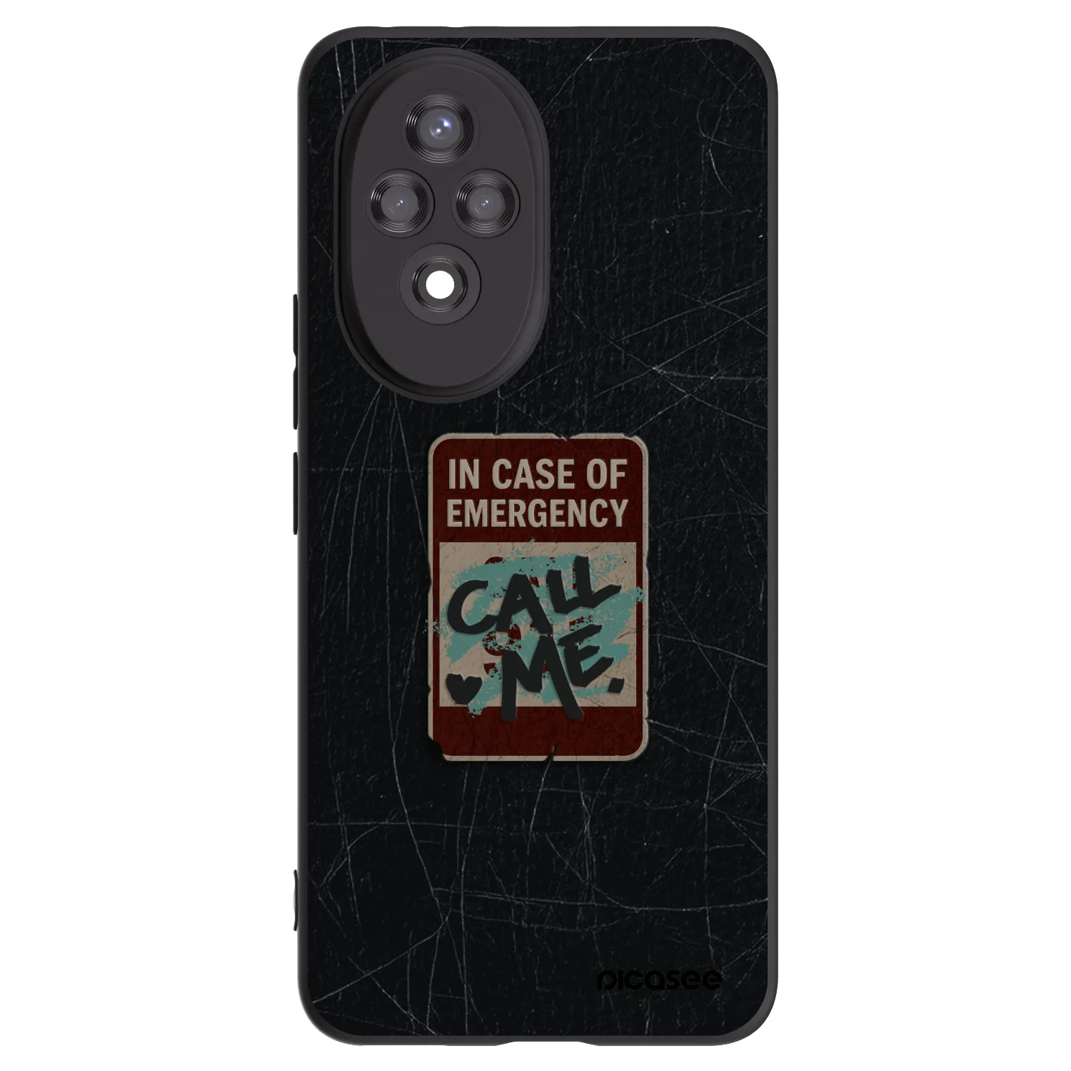 Picasee crna silikonska maskica za Honor 200 5G - EMERGENCY