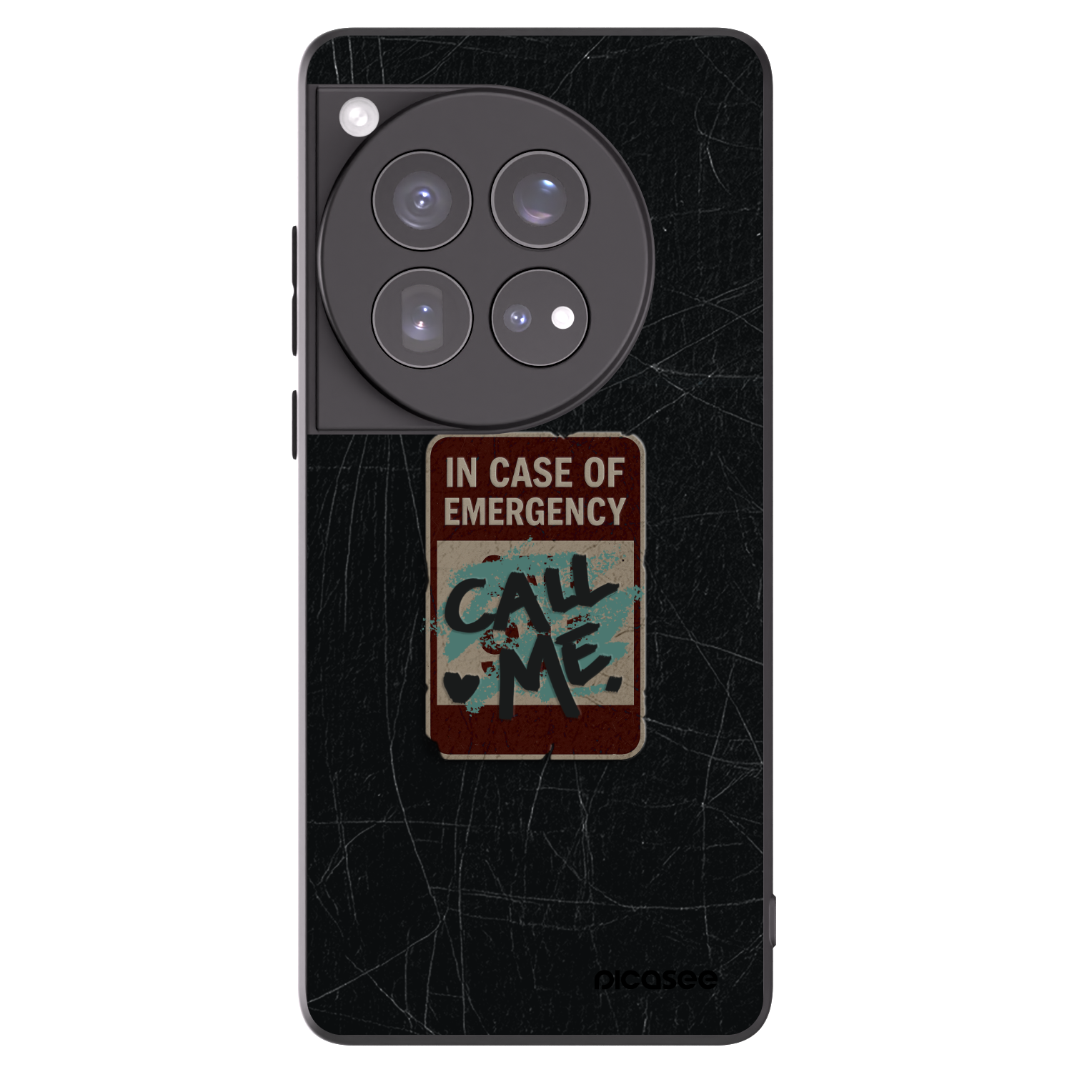 Picasee crna silikonska maskica za OnePlus 12 5G - EMERGENCY