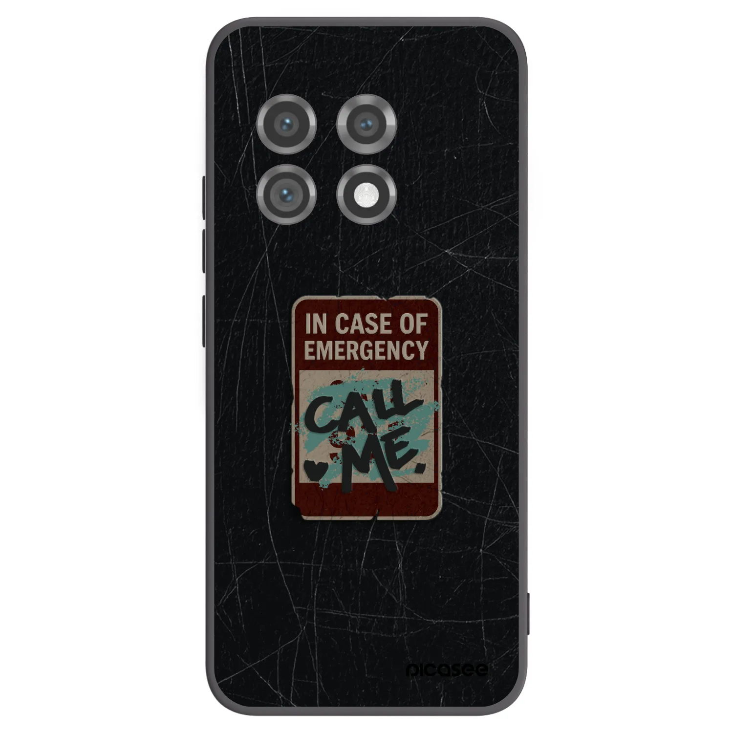 Picasee crna silikonska maskica za OnePlus 11 5G - EMERGENCY