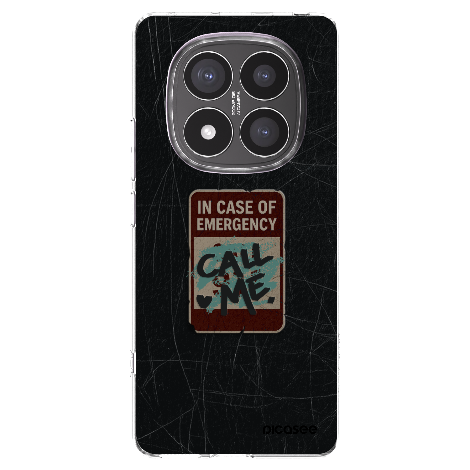 Picasee silikonska prozirna maskica za Xiaomi Redmi Note 14 Pro+ 5G - EMERGENCY