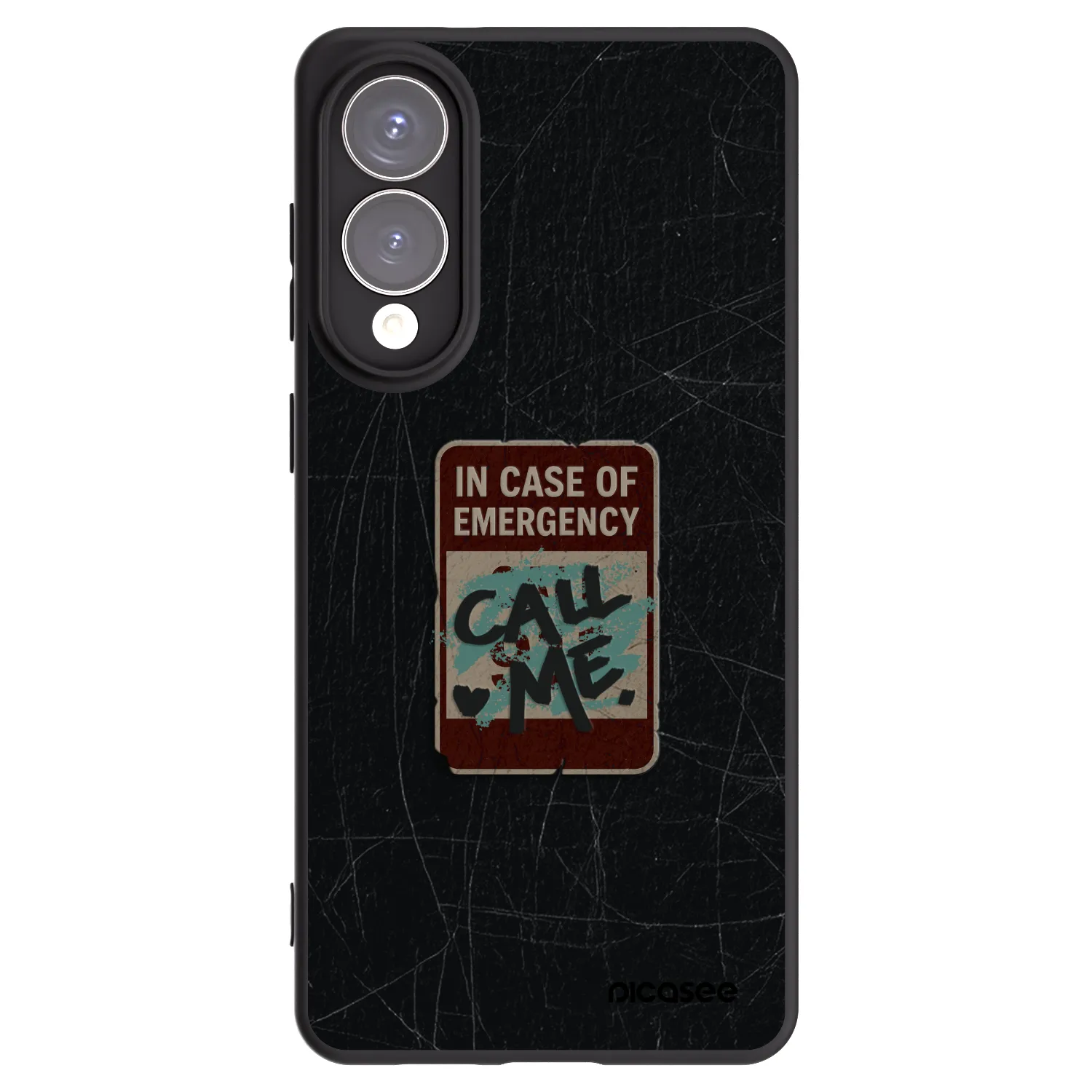 Picasee crna silikonska maskica za Samsung Galaxy S25 Edge 5G - EMERGENCY