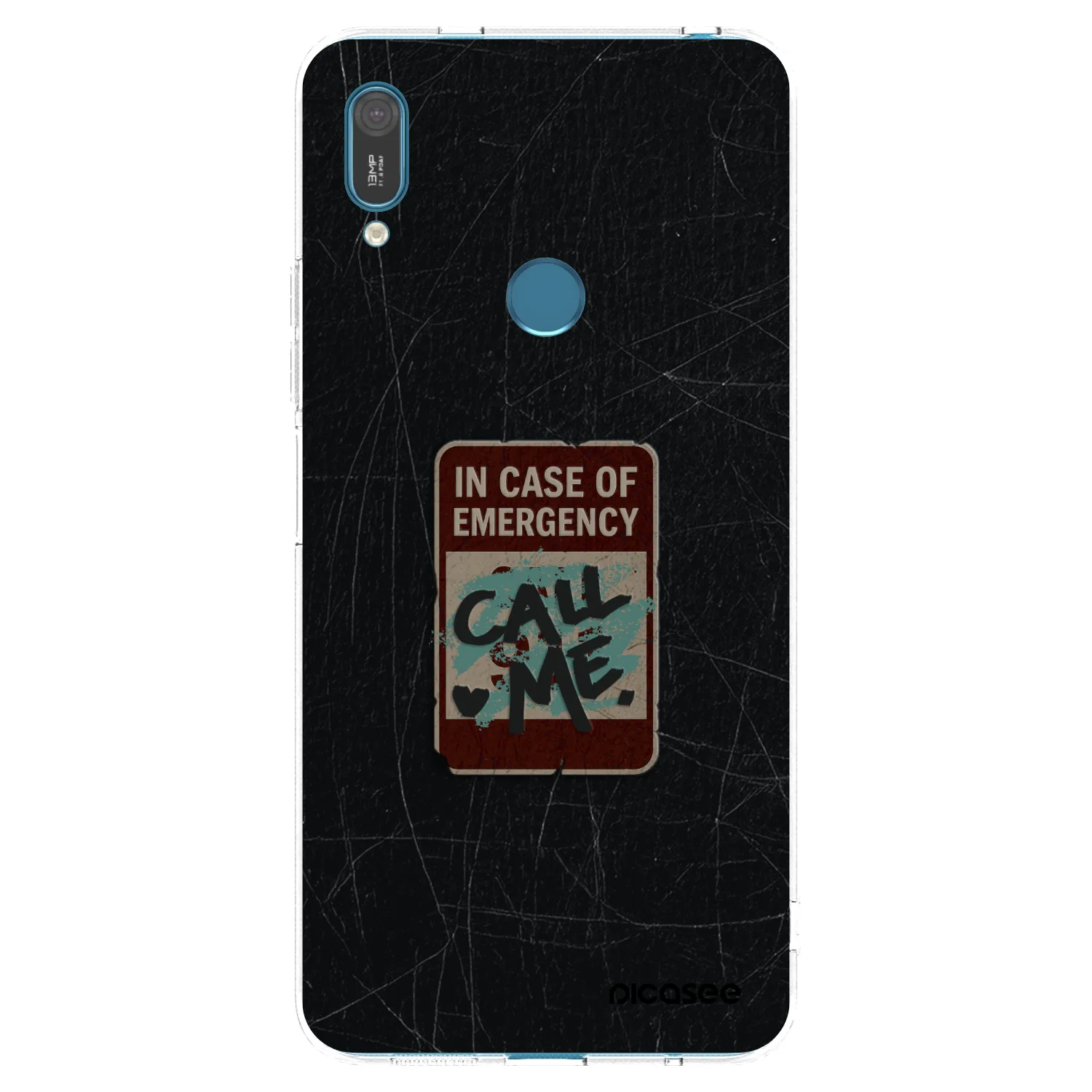 Picasee silikonska prozirna maskica za Huawei Y7 2019 - EMERGENCY