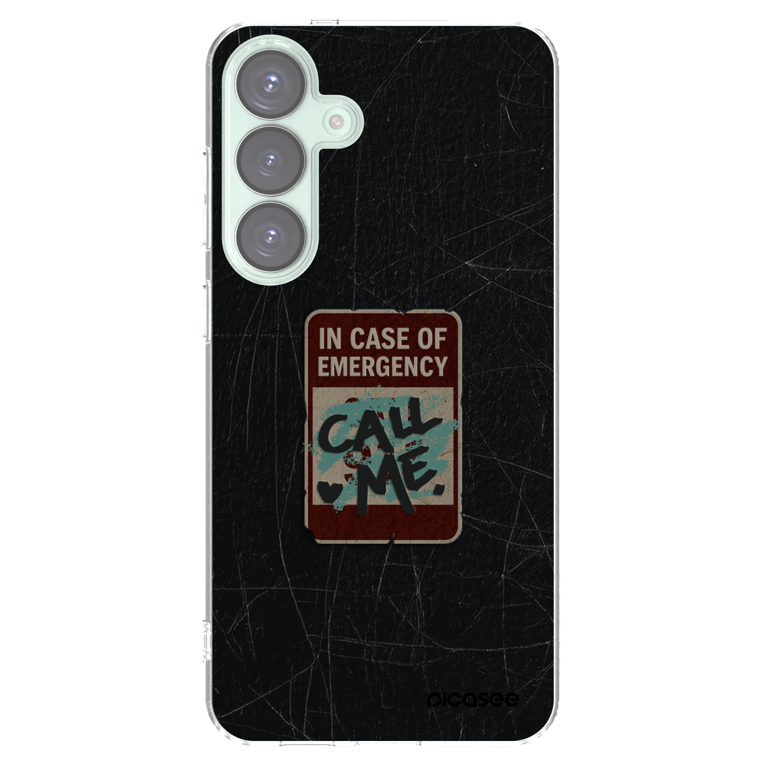 Picasee silikonska prozirna maskica za Samsung Galaxy S25+ 5G - EMERGENCY