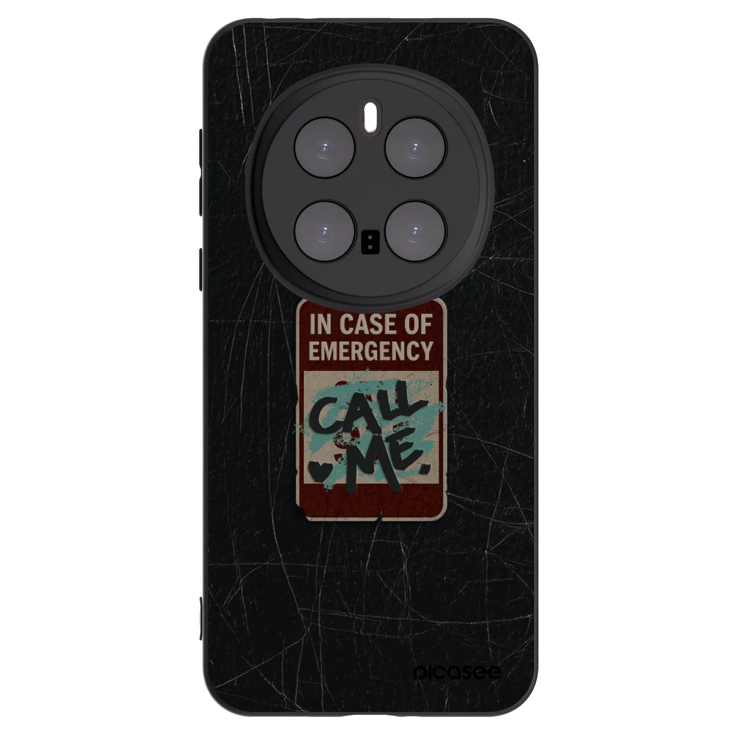 Picasee crna silikonska maskica za Honor Magic7 Pro 5G - EMERGENCY