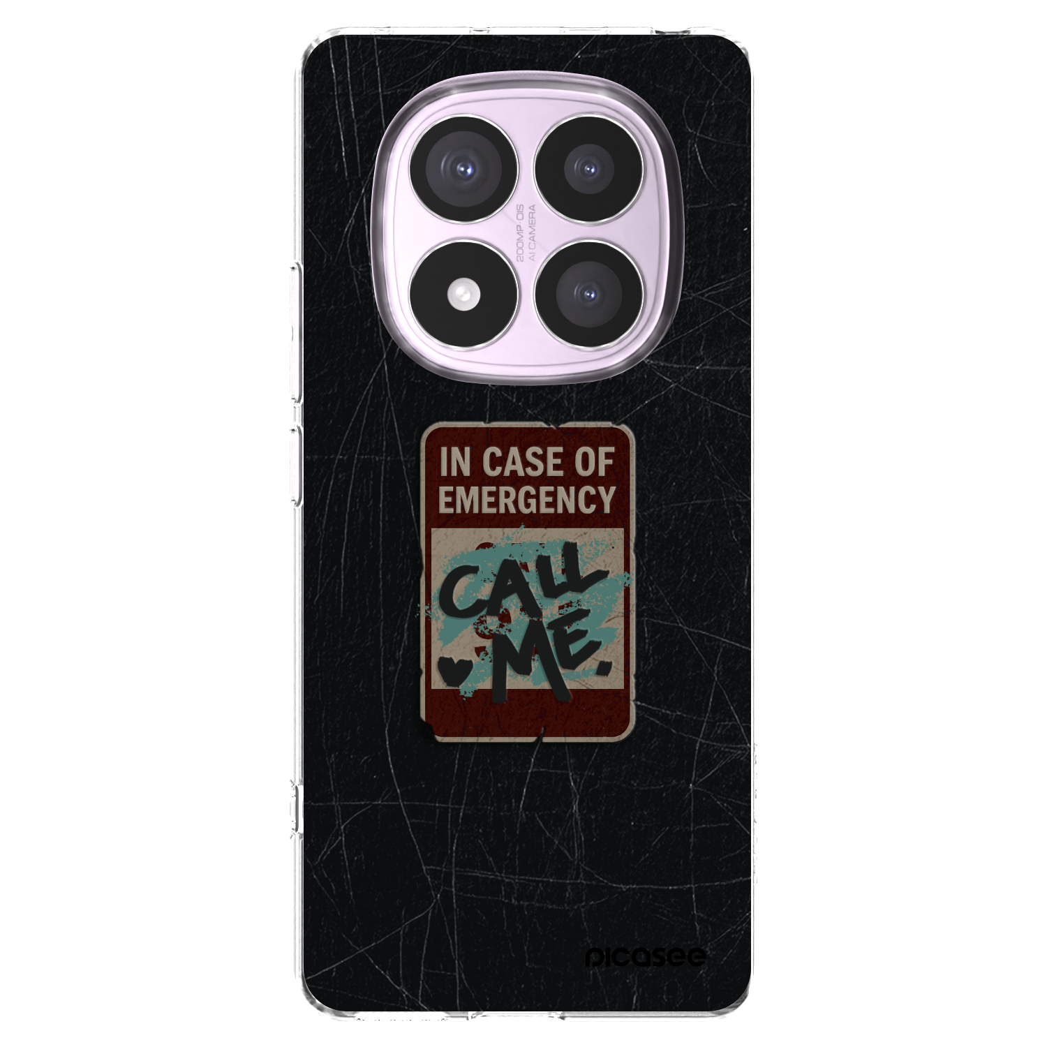 Picasee silikonska prozirna maskica za Xiaomi Redmi Note 14 Pro 4G - EMERGENCY