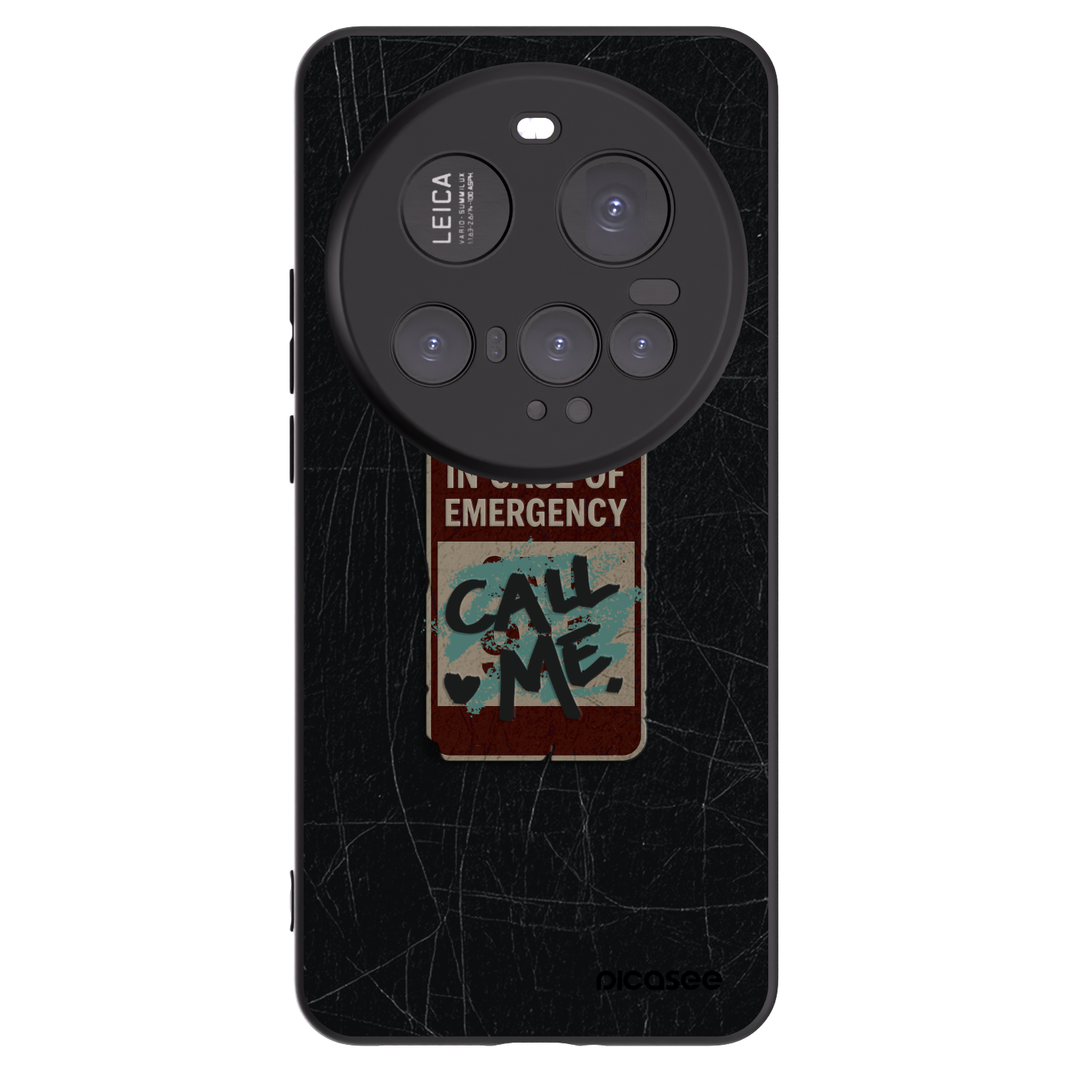 Picasee crna silikonska maskica za Xiaomi 15 Ultra - EMERGENCY