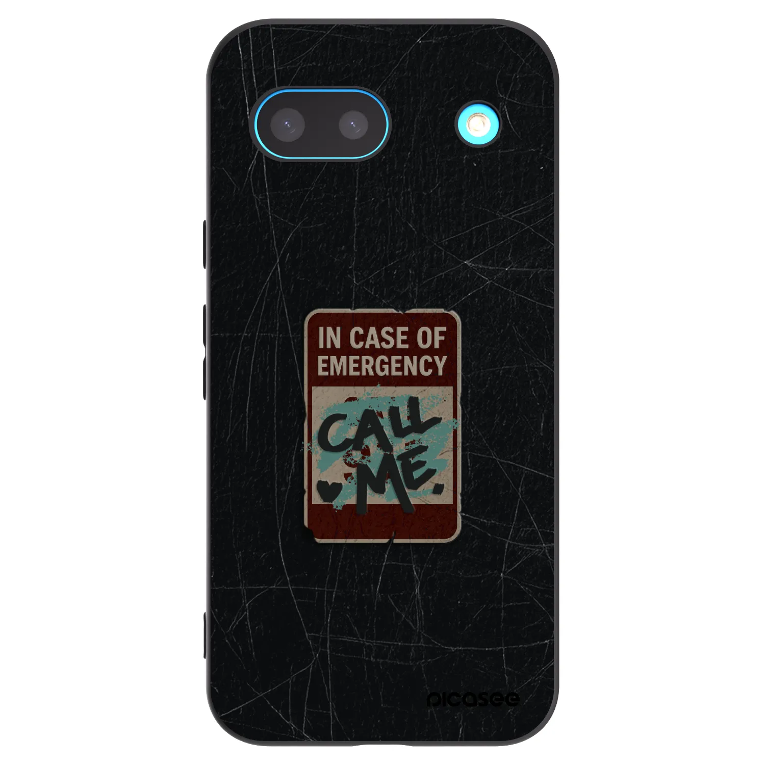 Picasee crna silikonska maskica za Google Pixel 8a - EMERGENCY